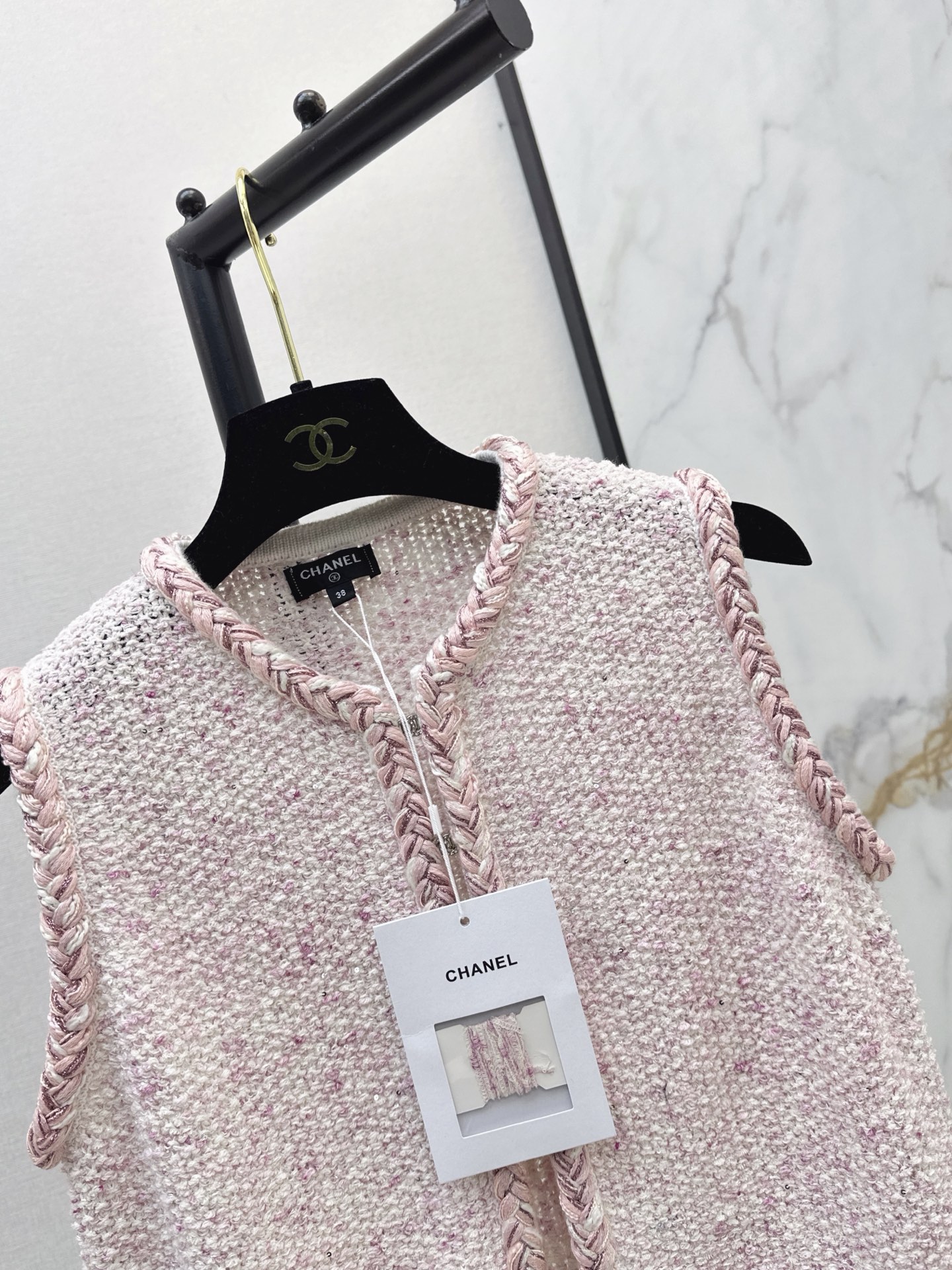 Chan 26ss knit vest jacket
