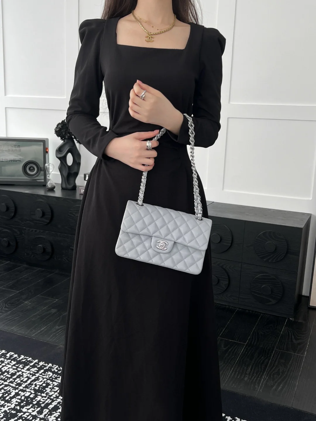 Chan cf23 chain shoulder bag