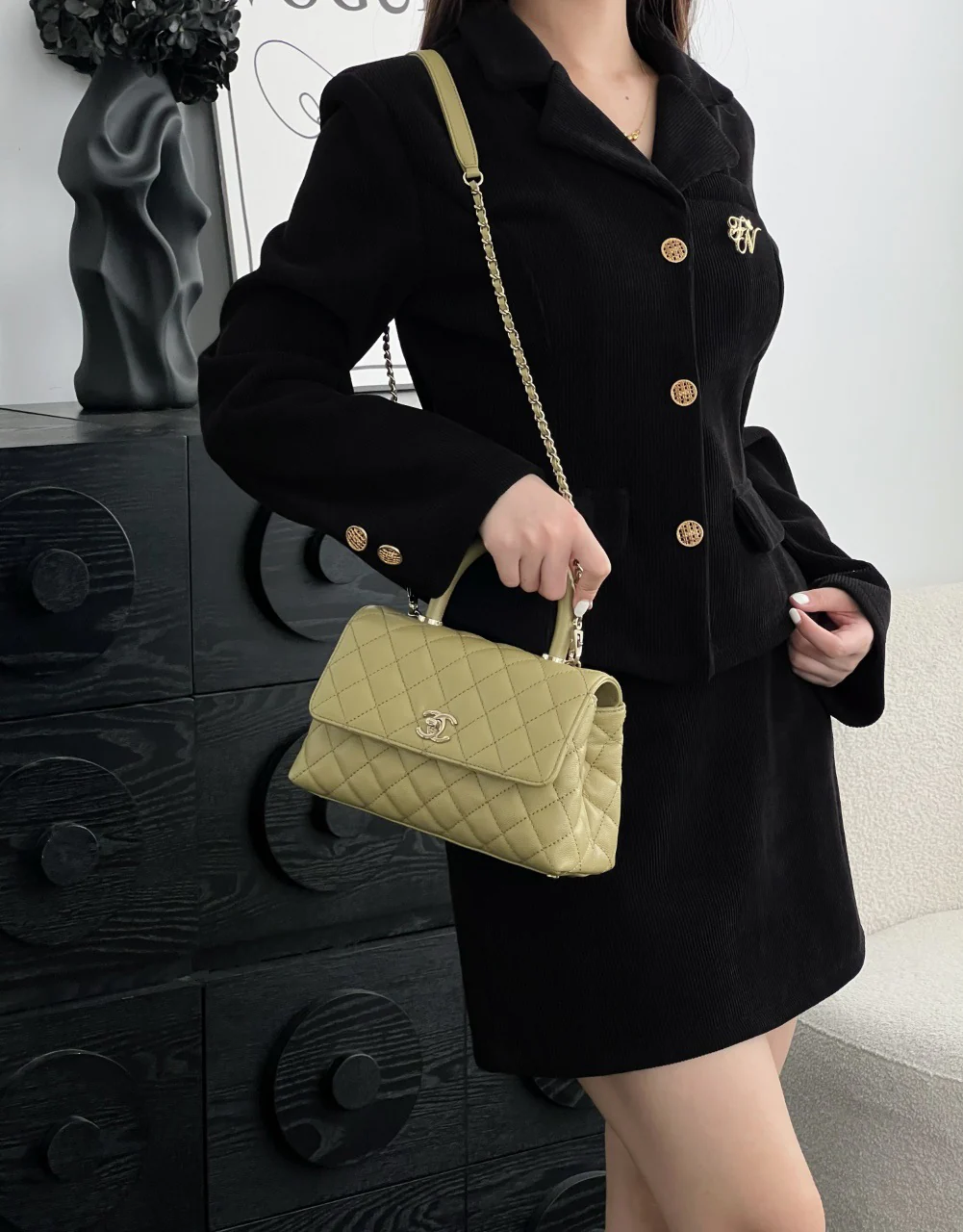 Chan 26ss coco handle shoulder bag