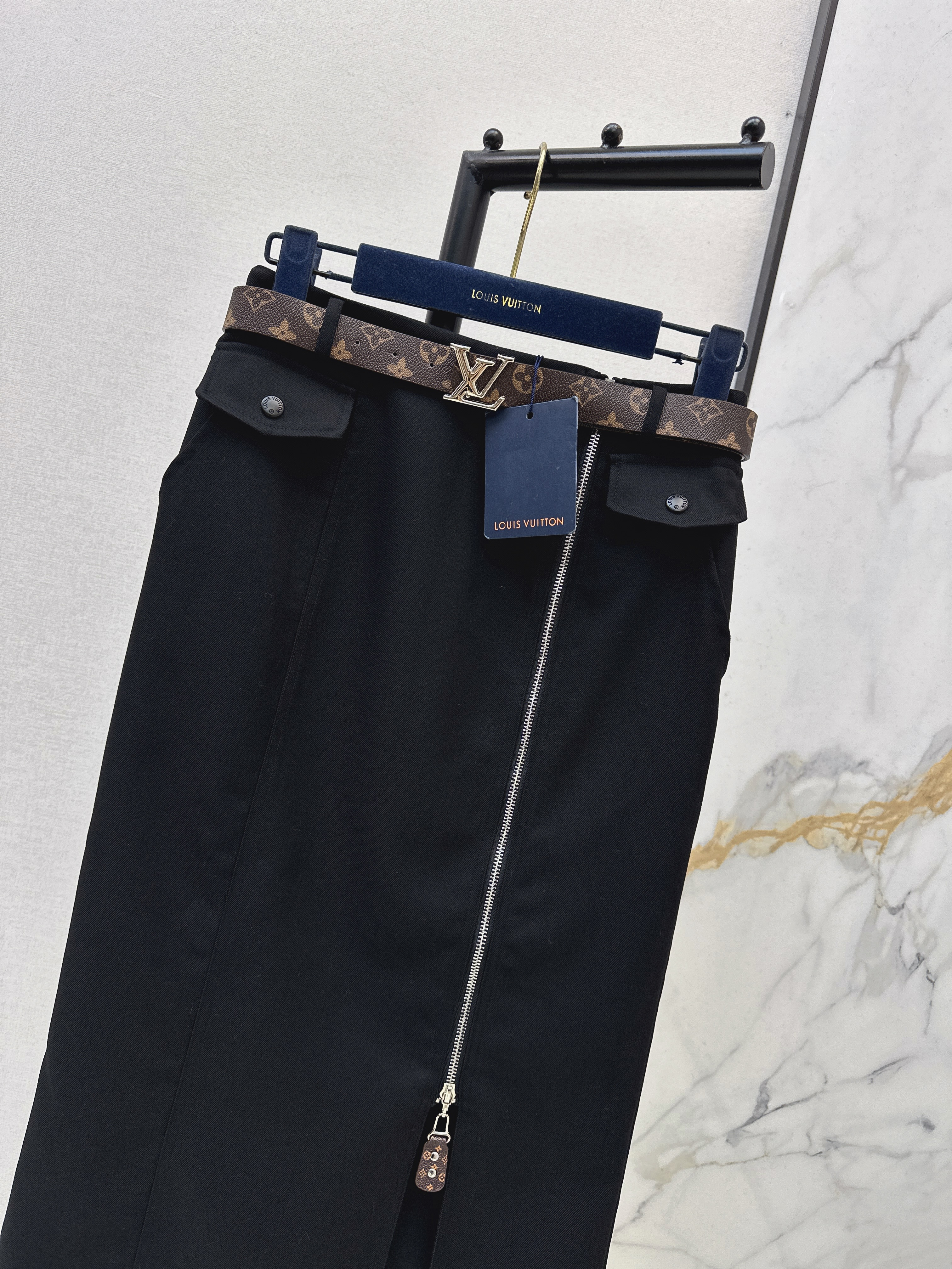 Loui 26ss zipper skirt