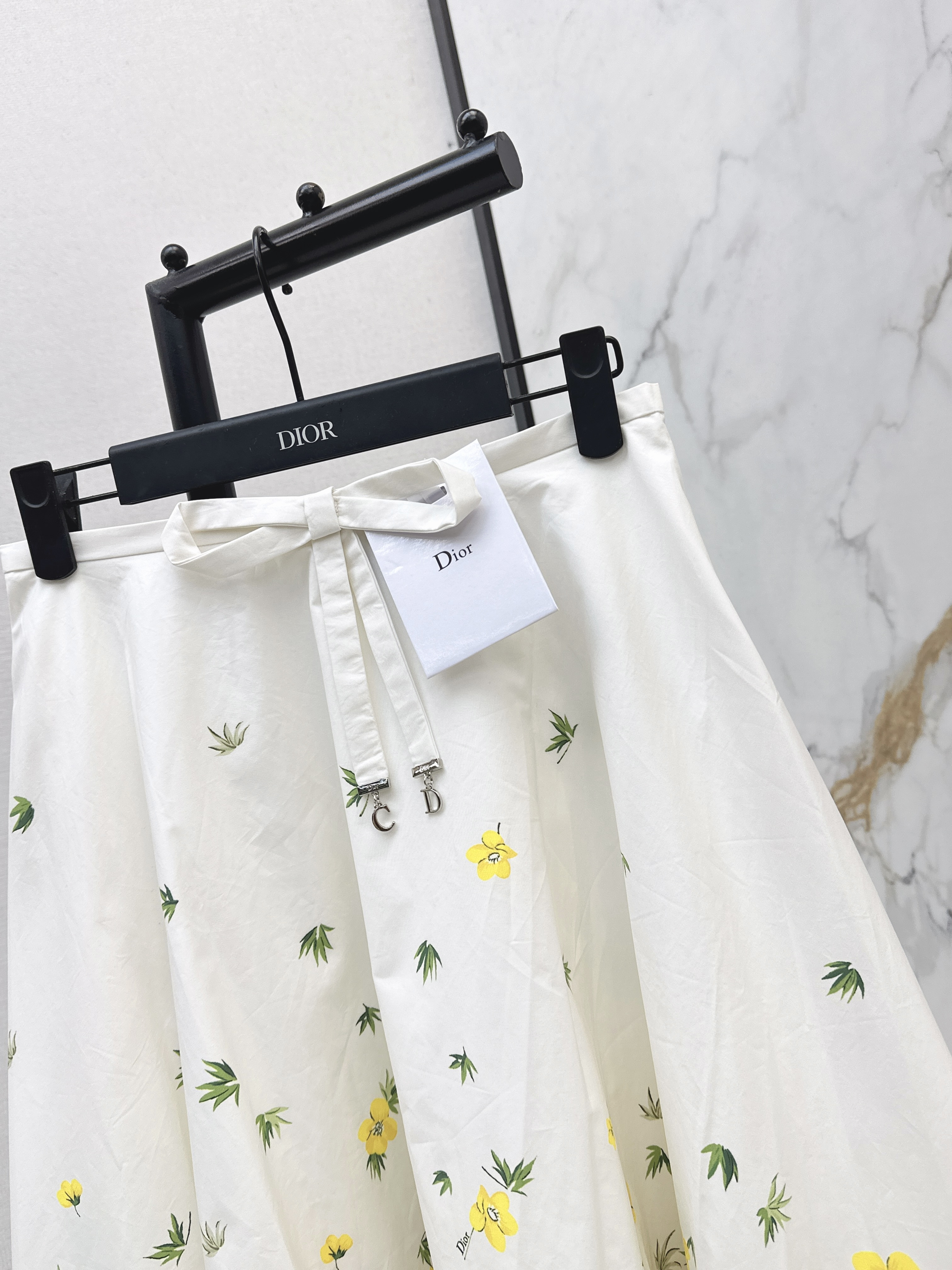 CD 26ss flower print pleated skirts