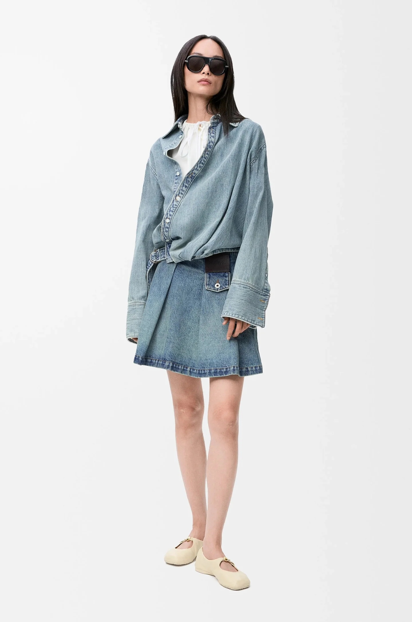 Loe 26ss denim skirts