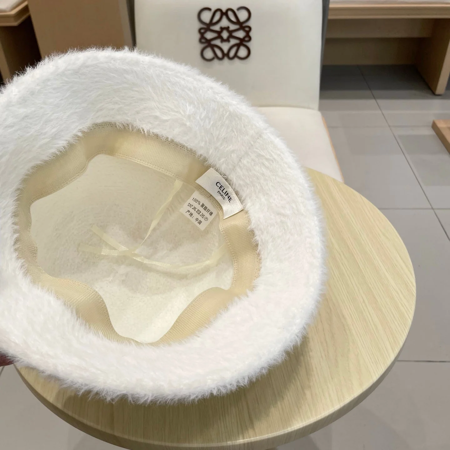 Ce1i autumn and winter plush bucket hat