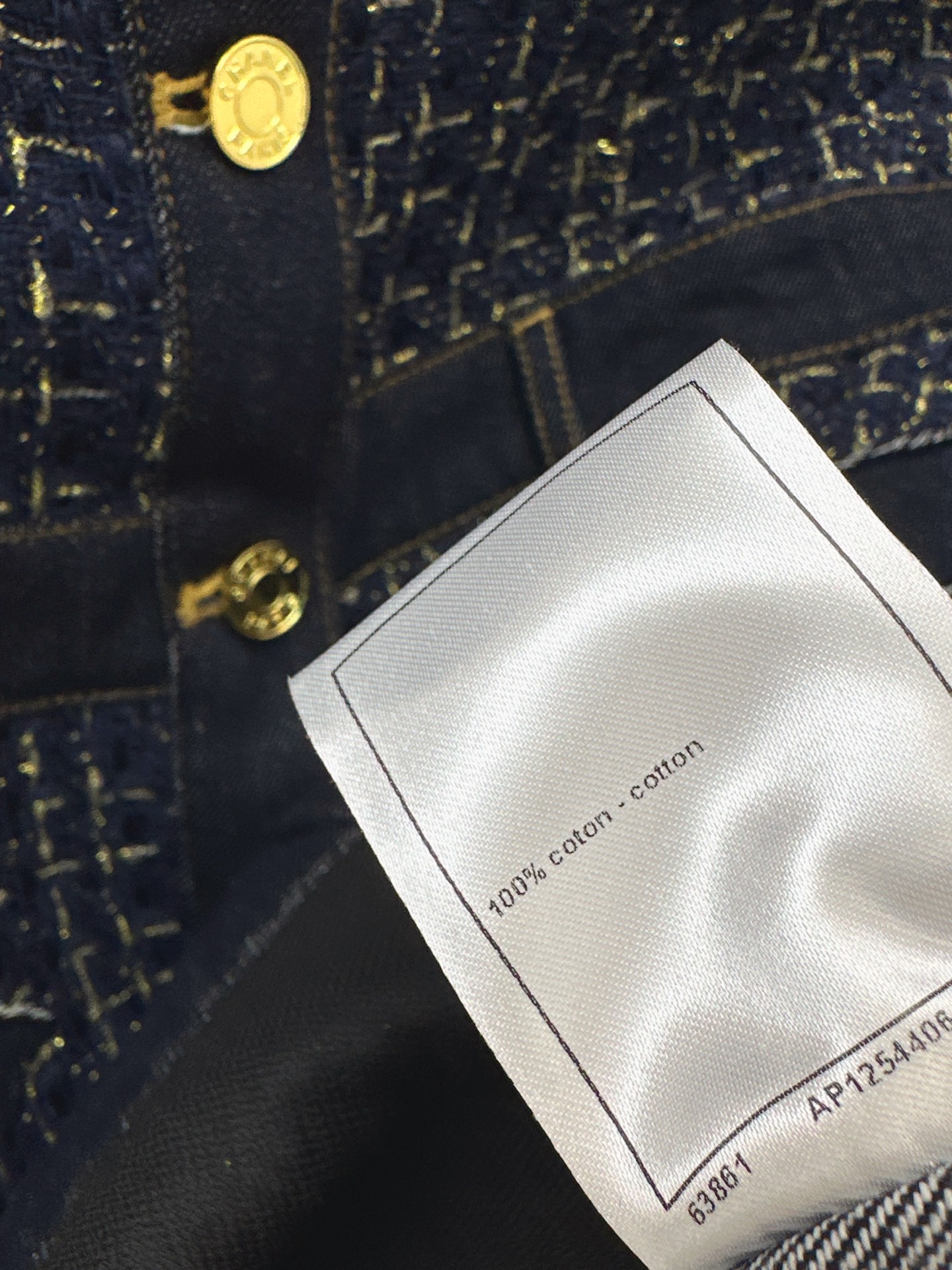 Chan 26ss woven denim dress