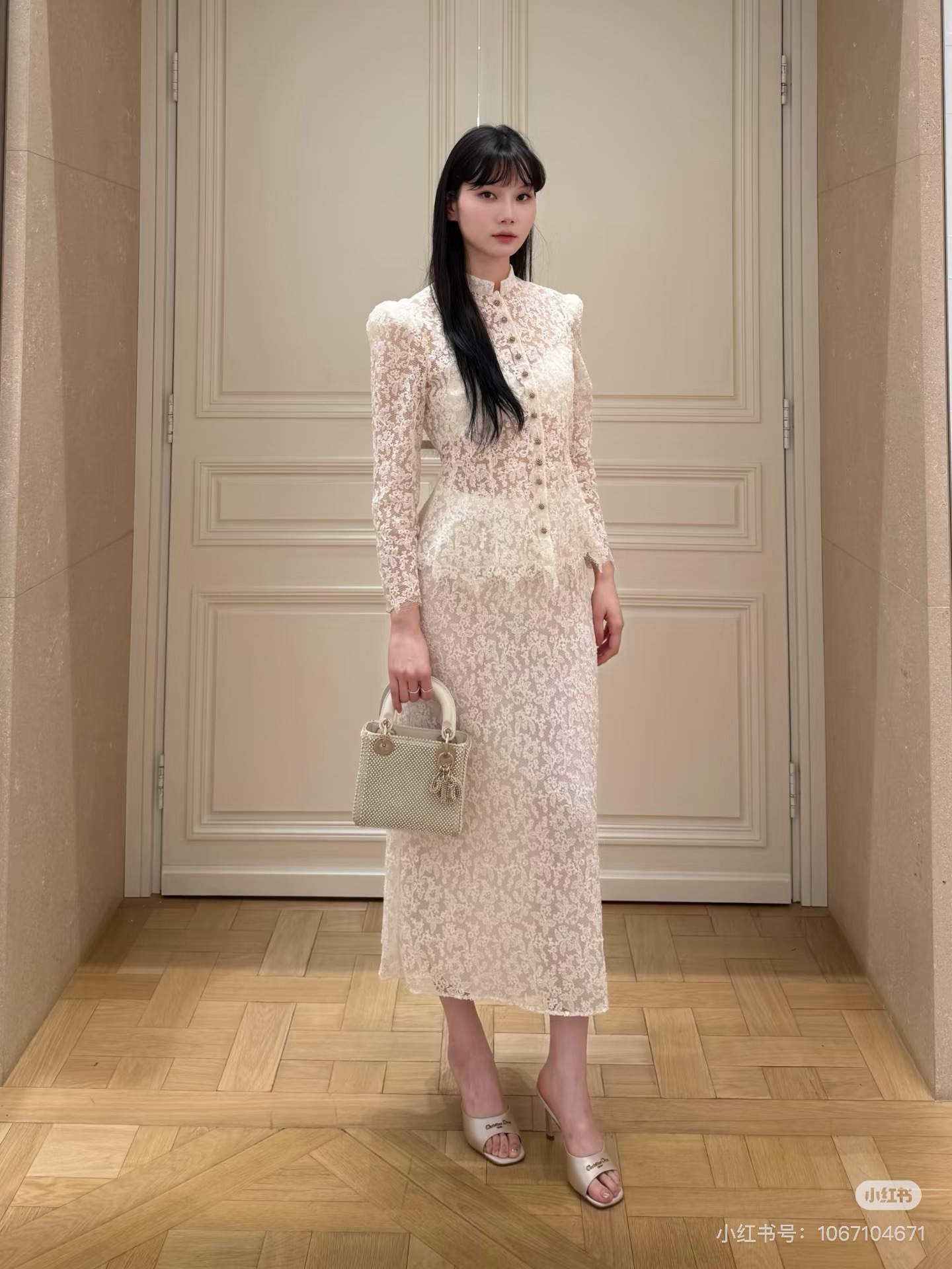 CD 26ss lace ruffle shirt