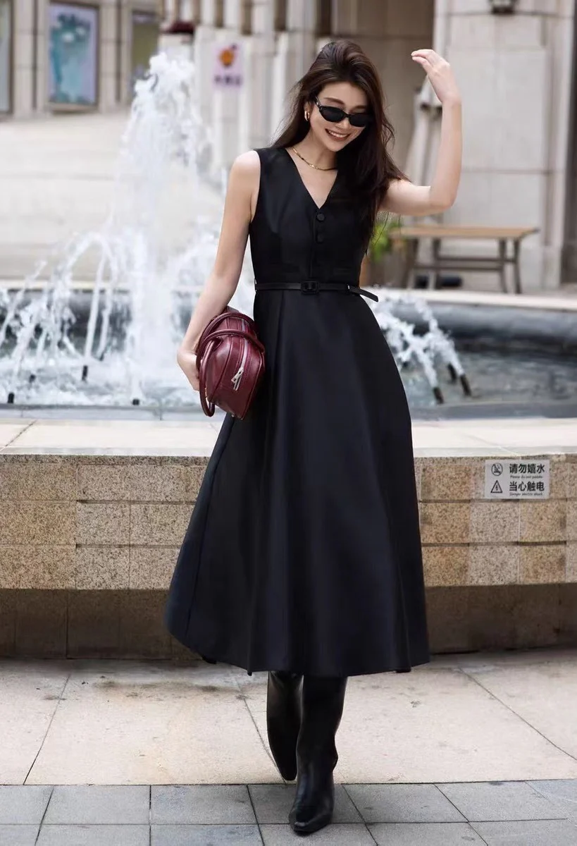 CD 26ss sleeveless back-bow cocktail dress