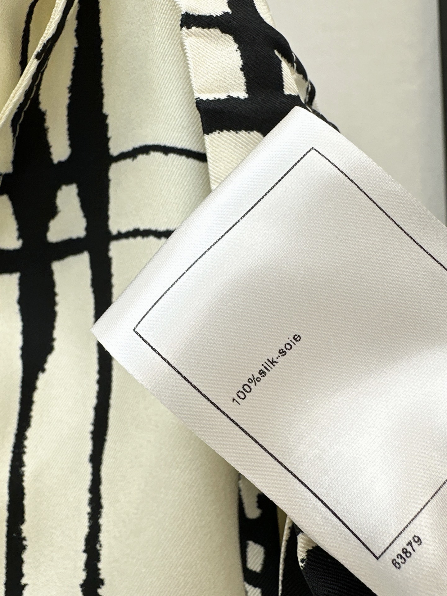 Chan 26ss check print silk pants