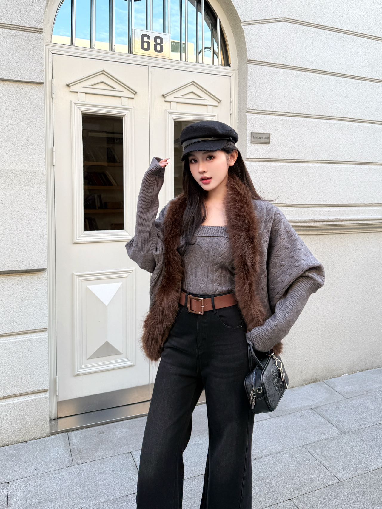 Miu 25fw knit tank top cardigan