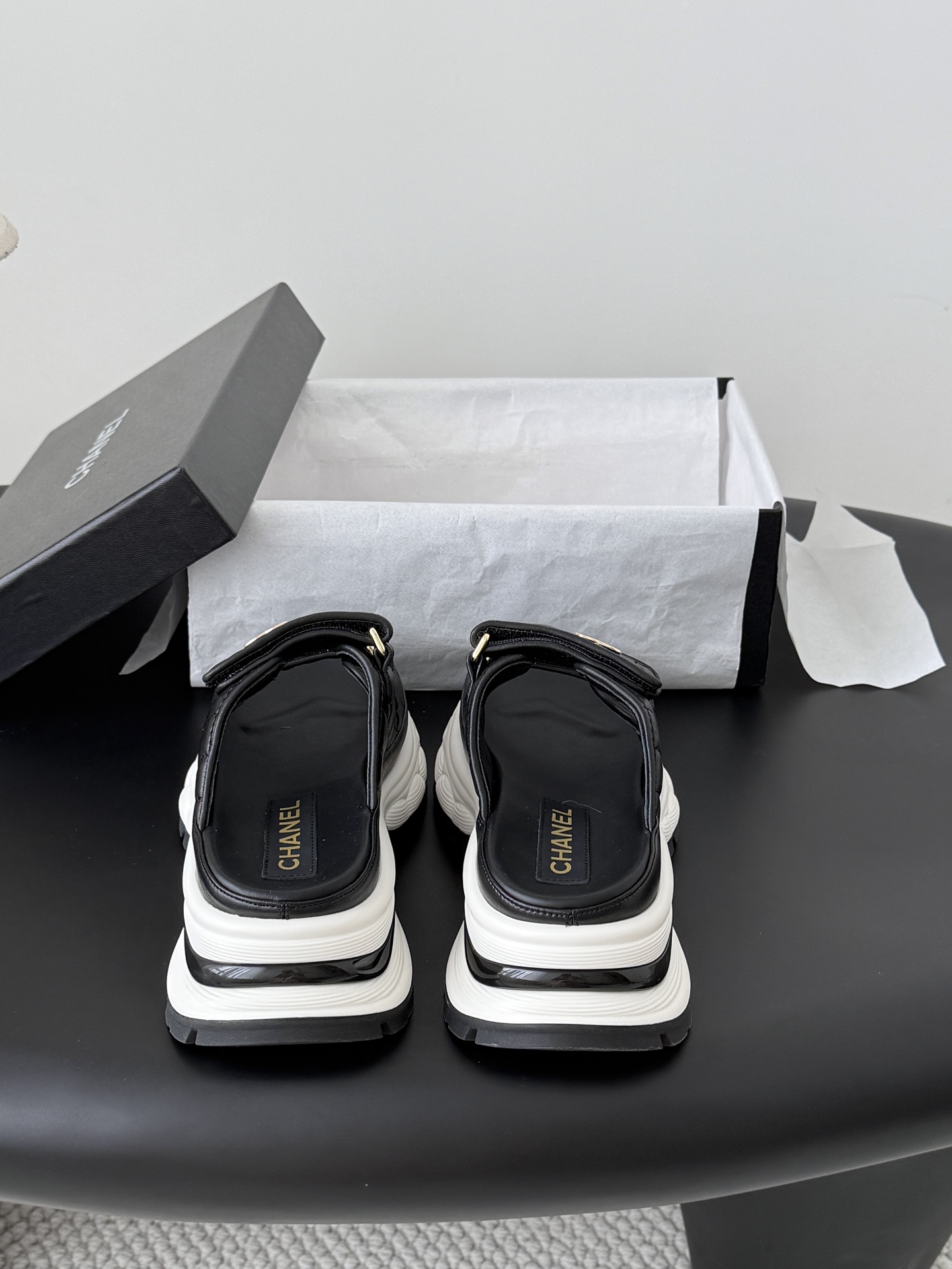 Chan 26ss velcro slippers