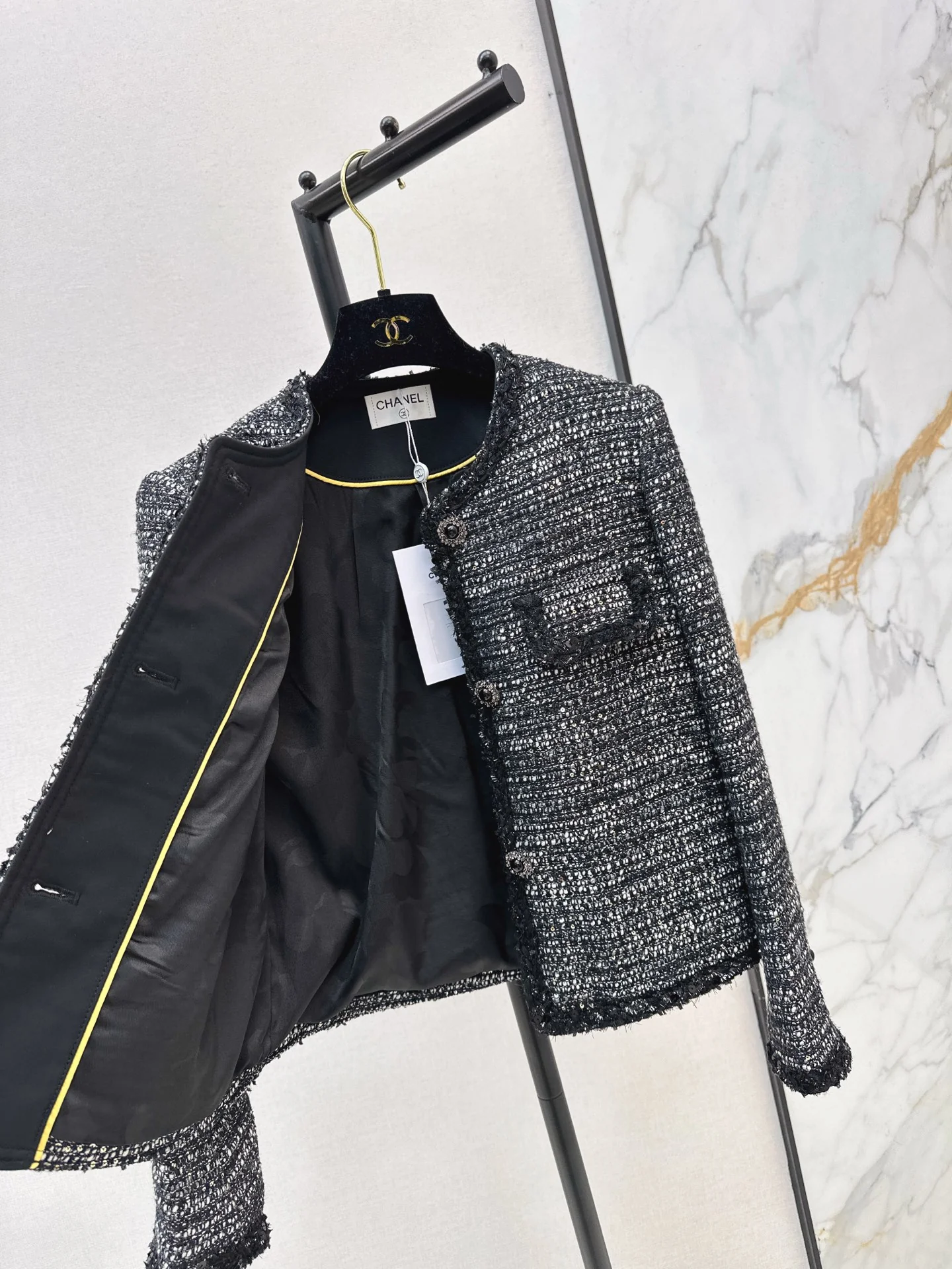 Chan 25fw woven tweed jacket