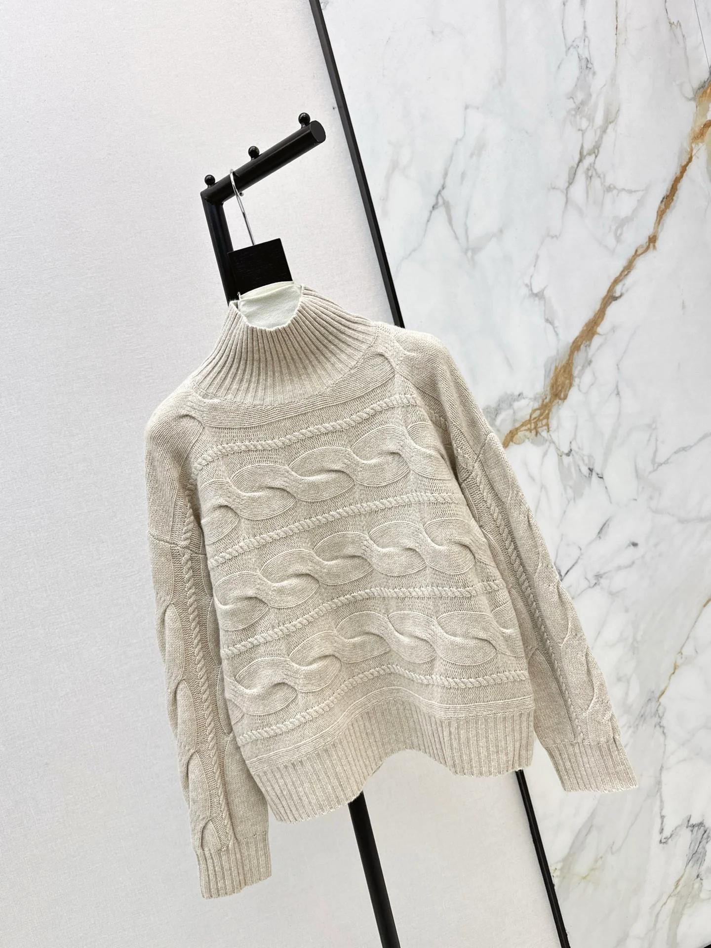 Max 25fw cable knit sweater