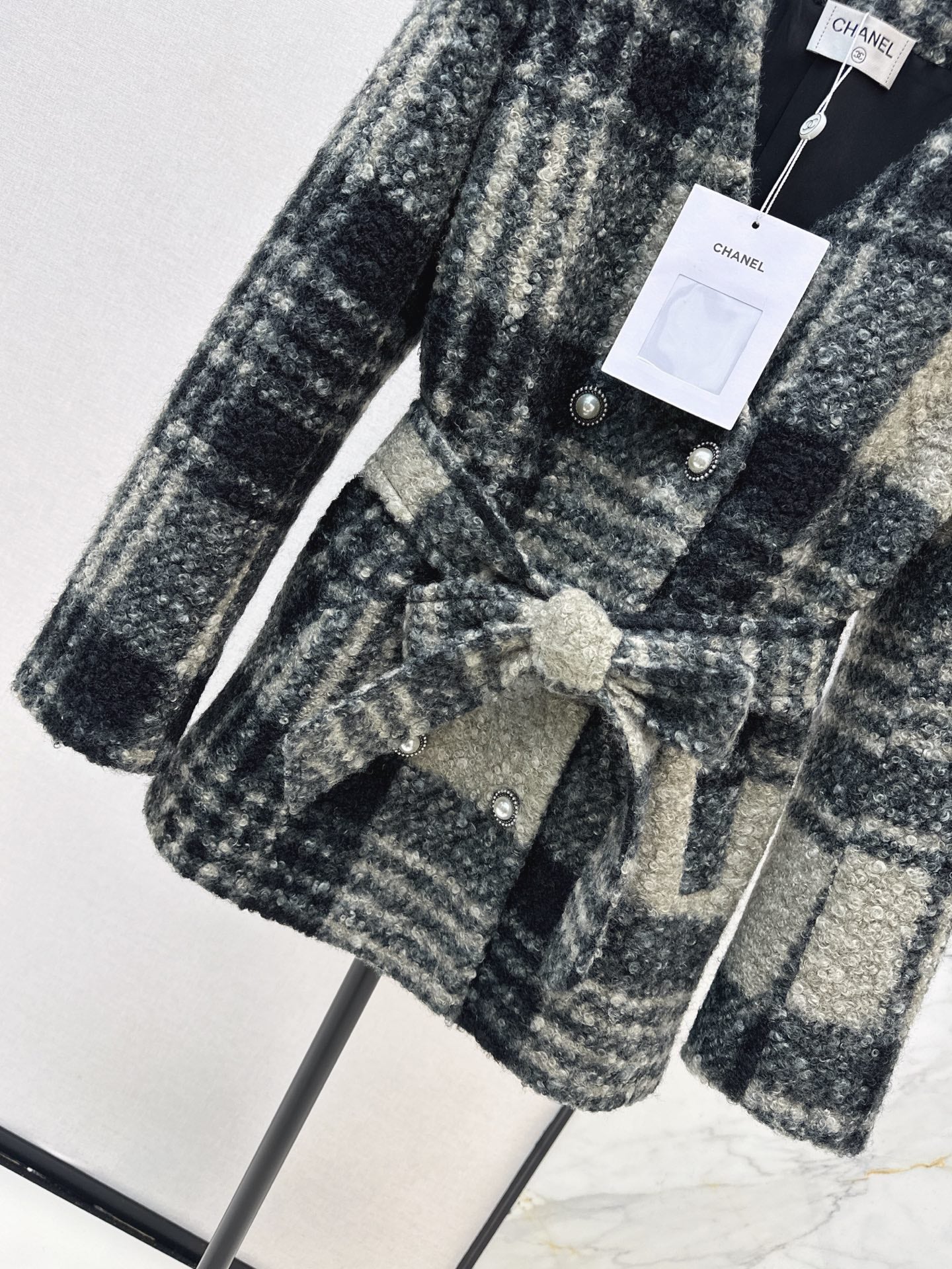 Chan 25fw belted jacket