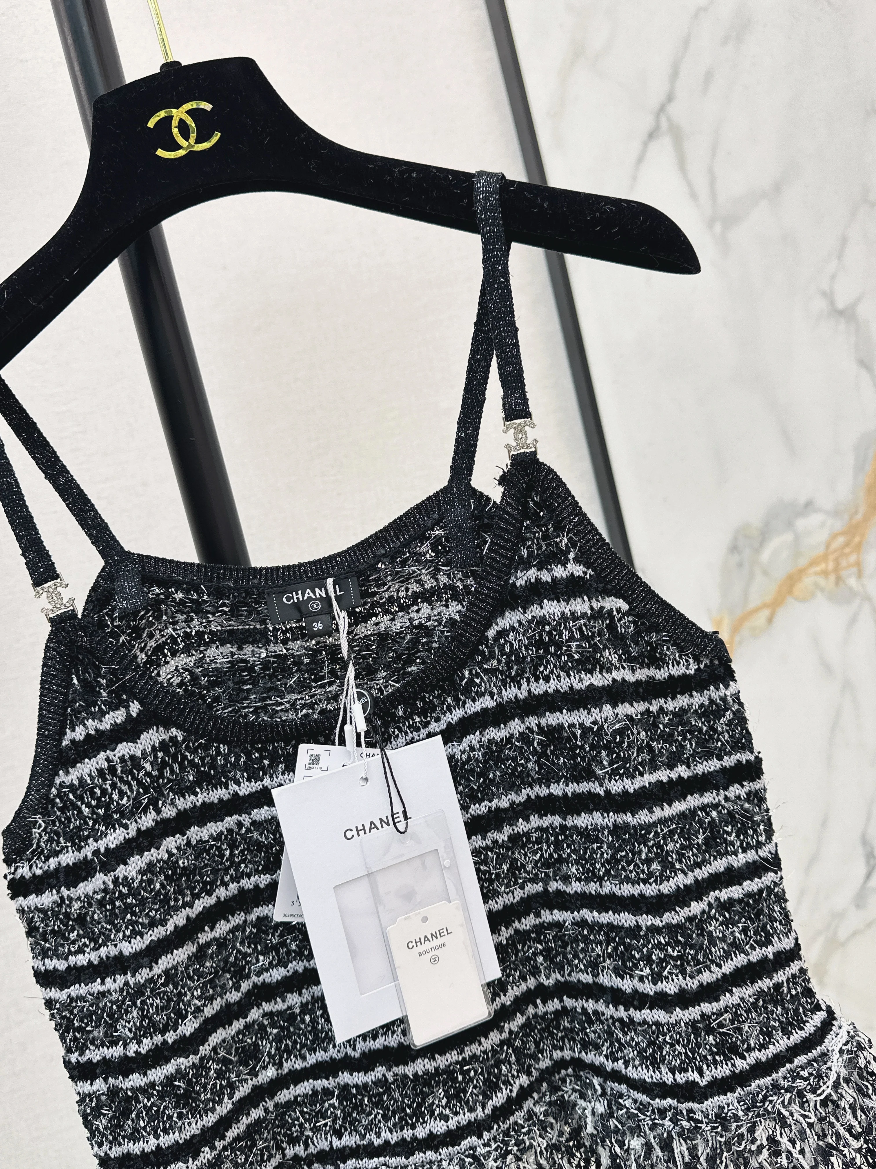 Chan 26ss tassel knit camisole