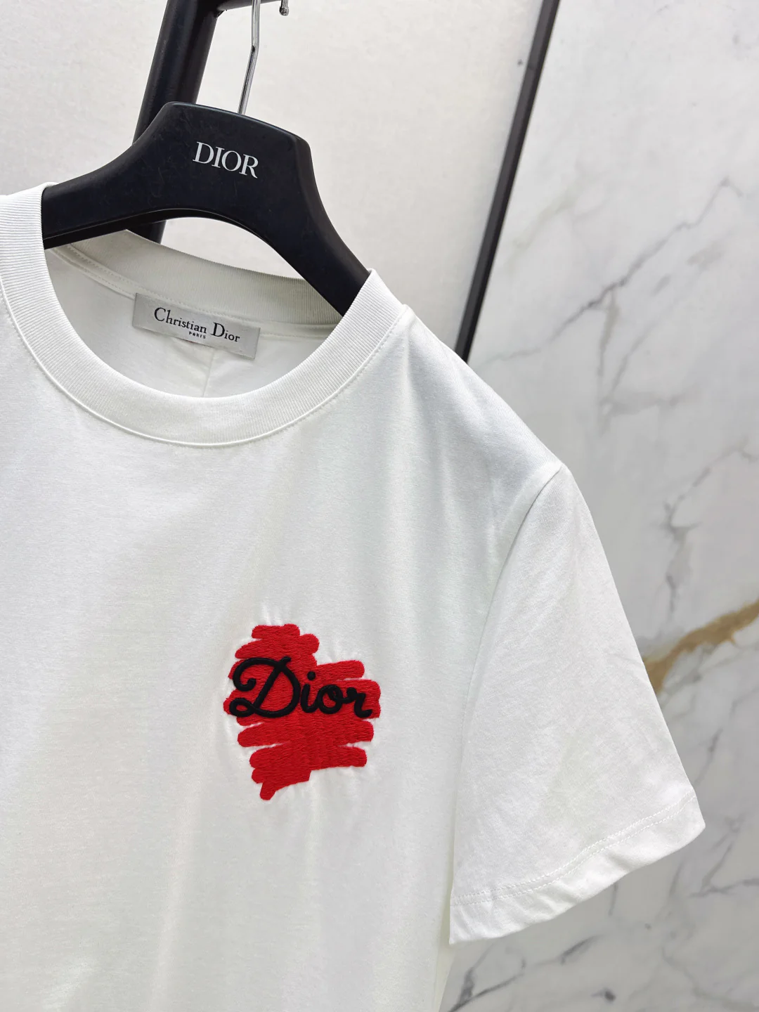 CD 26ss heart print t-shirts