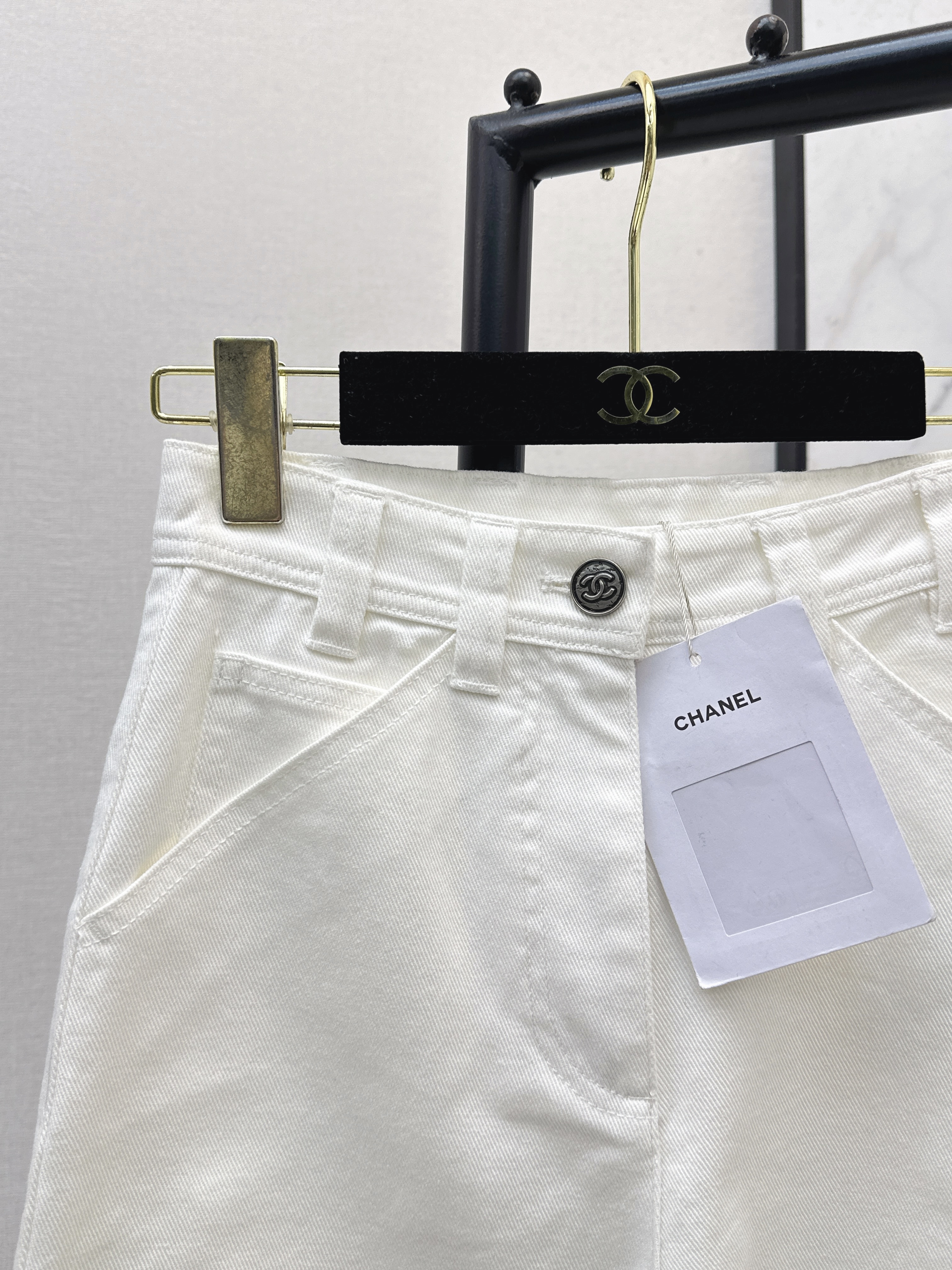 Chan 26ss wige-leg jeans