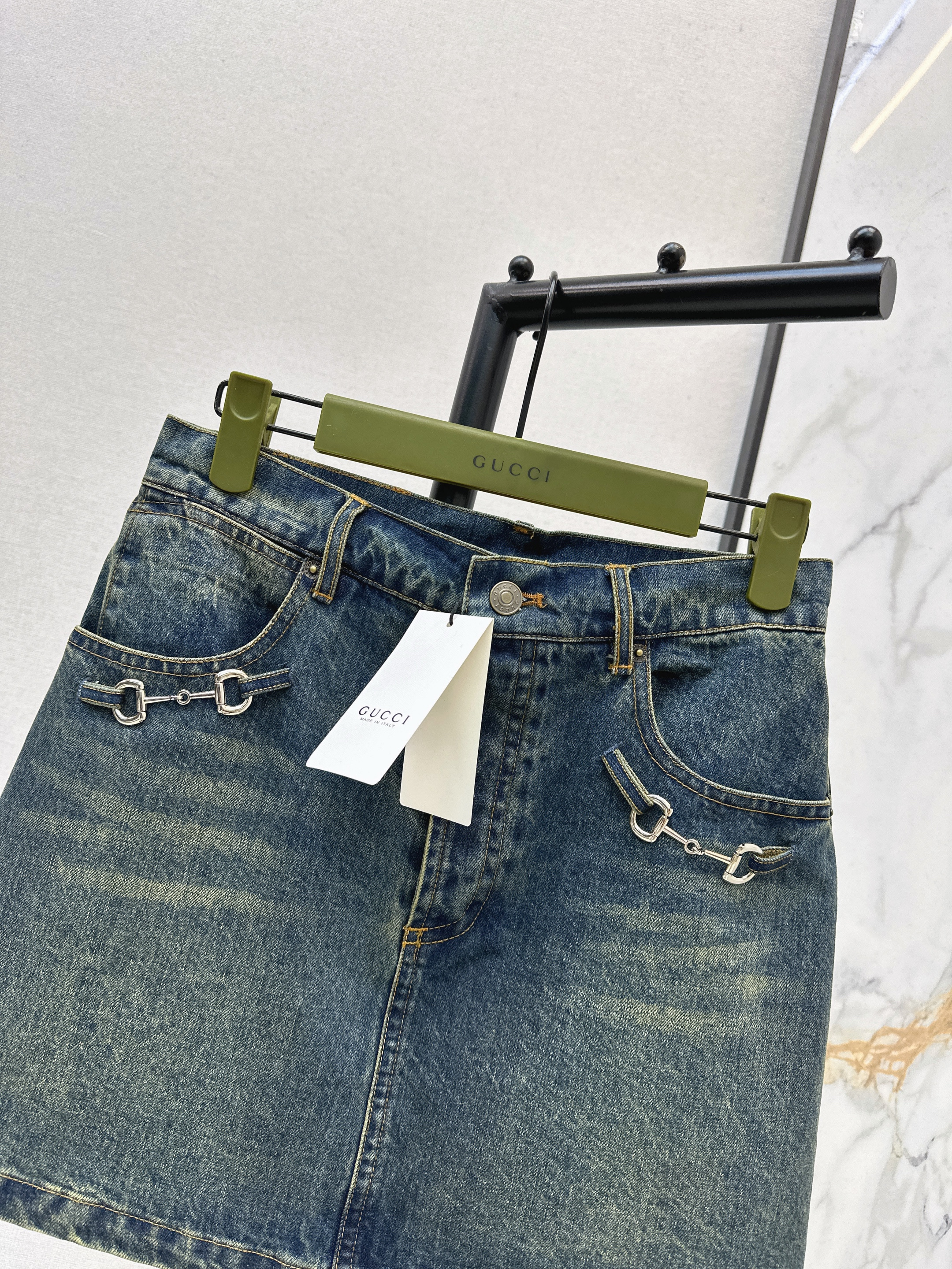 Guc 26ss denim skirt