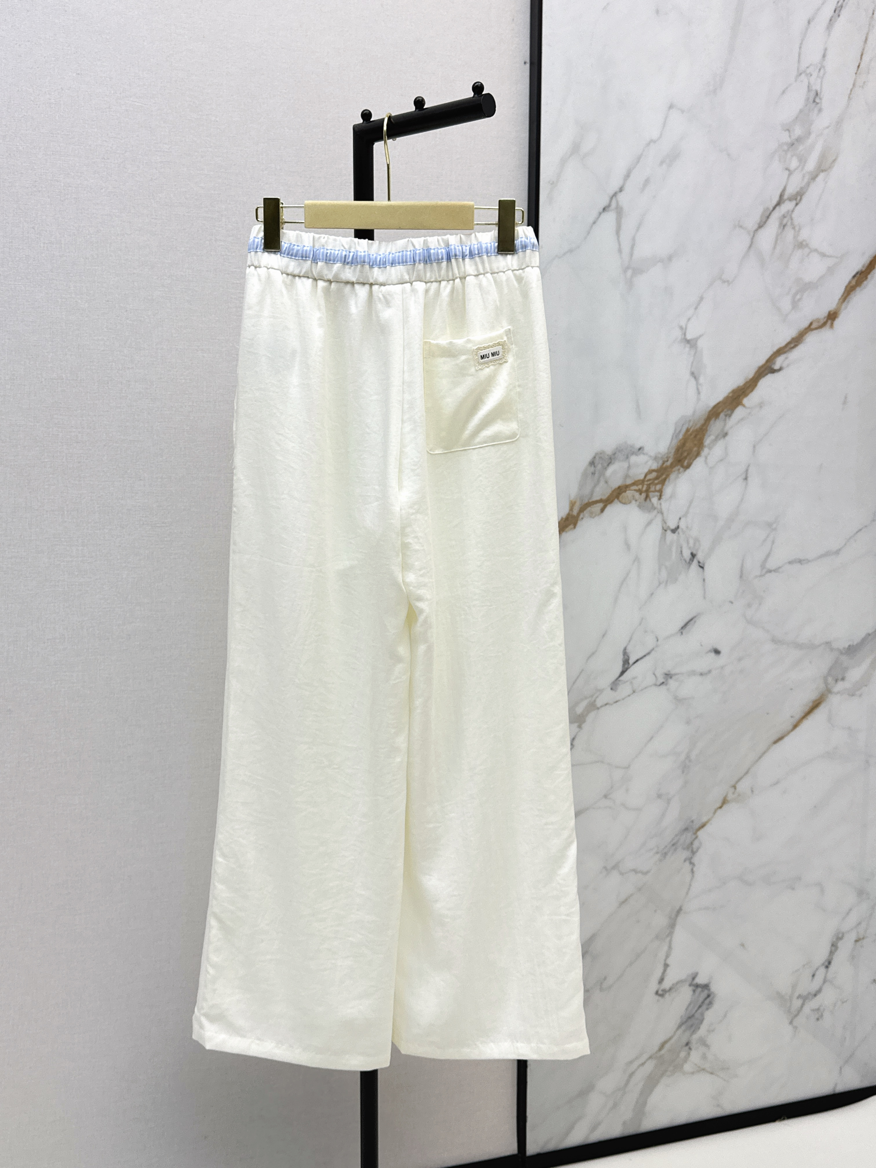 Miu 26ss straight-leg pants