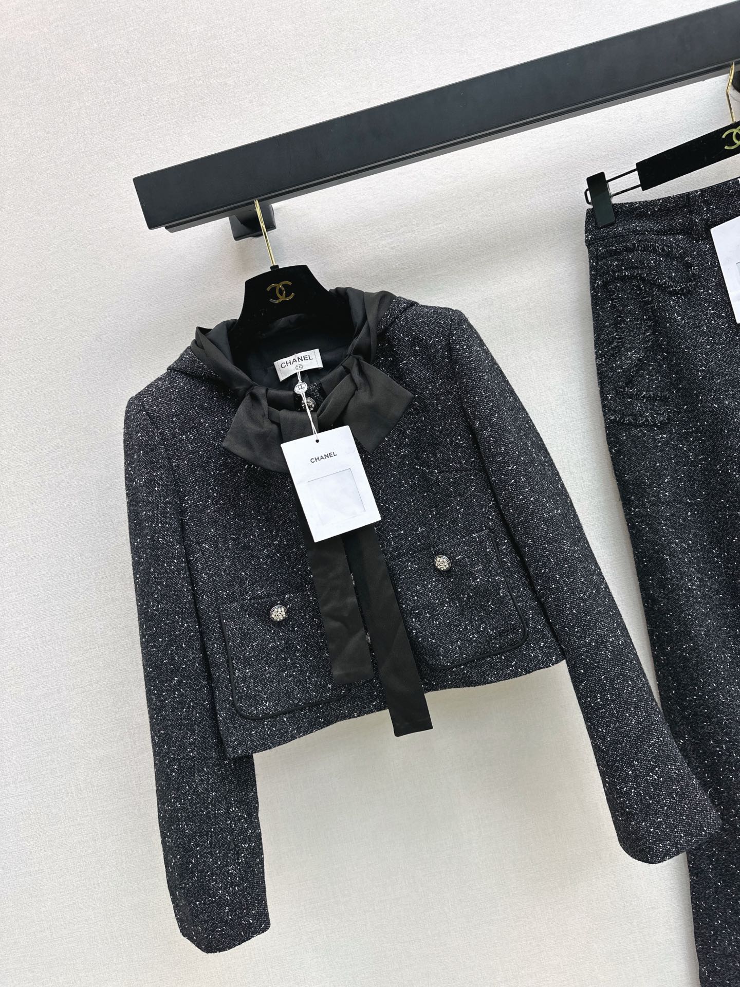 Chan 25fw tweed woven jacket
