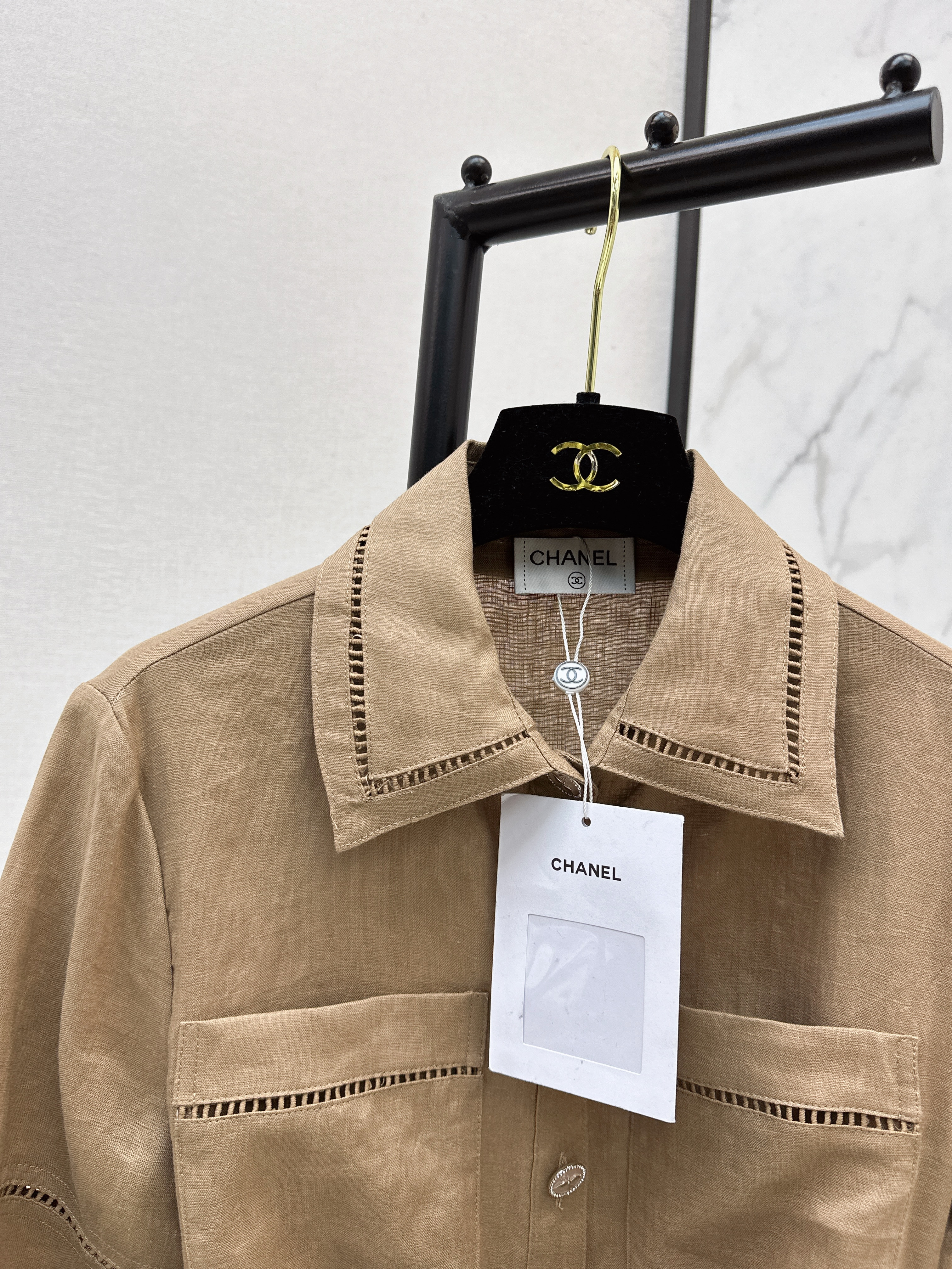 Chan 26ss belted shirt