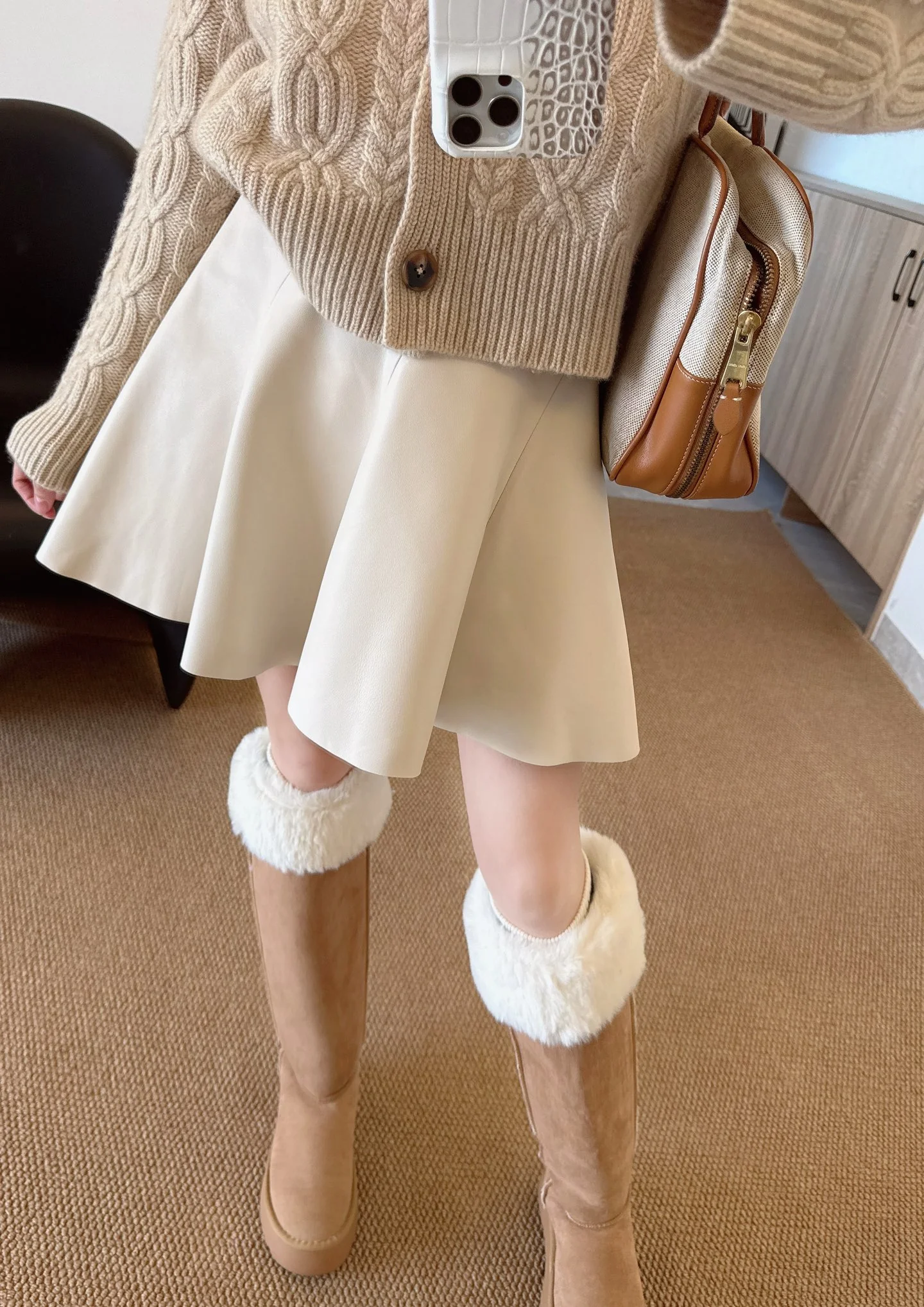 Ralp 25fw leather skirts