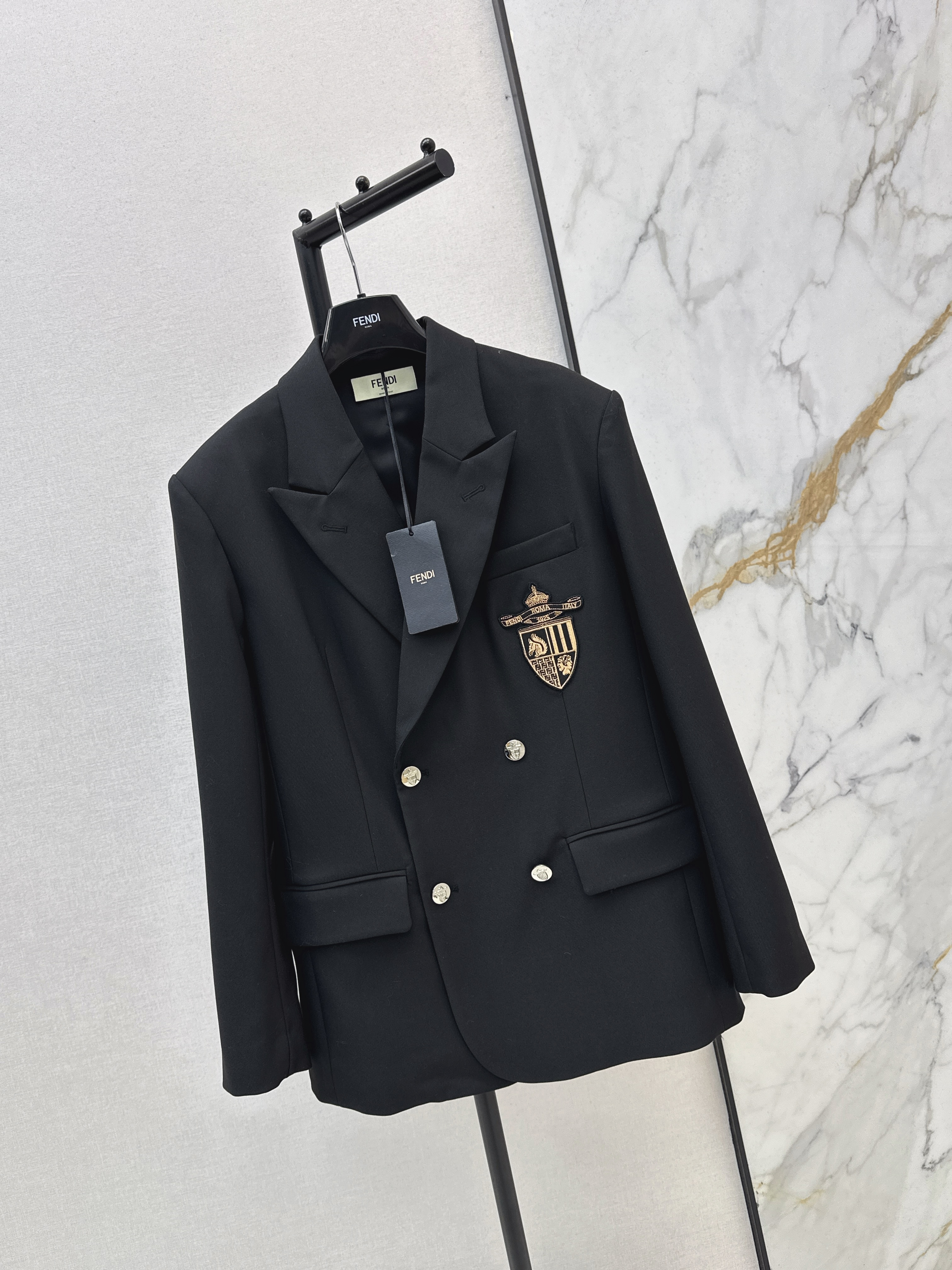 Fen 26ss embroidery blazer