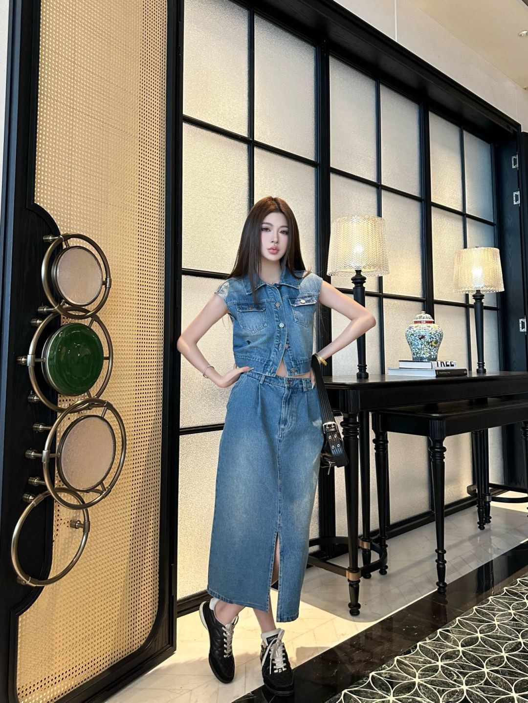 CD 26ss denim suit