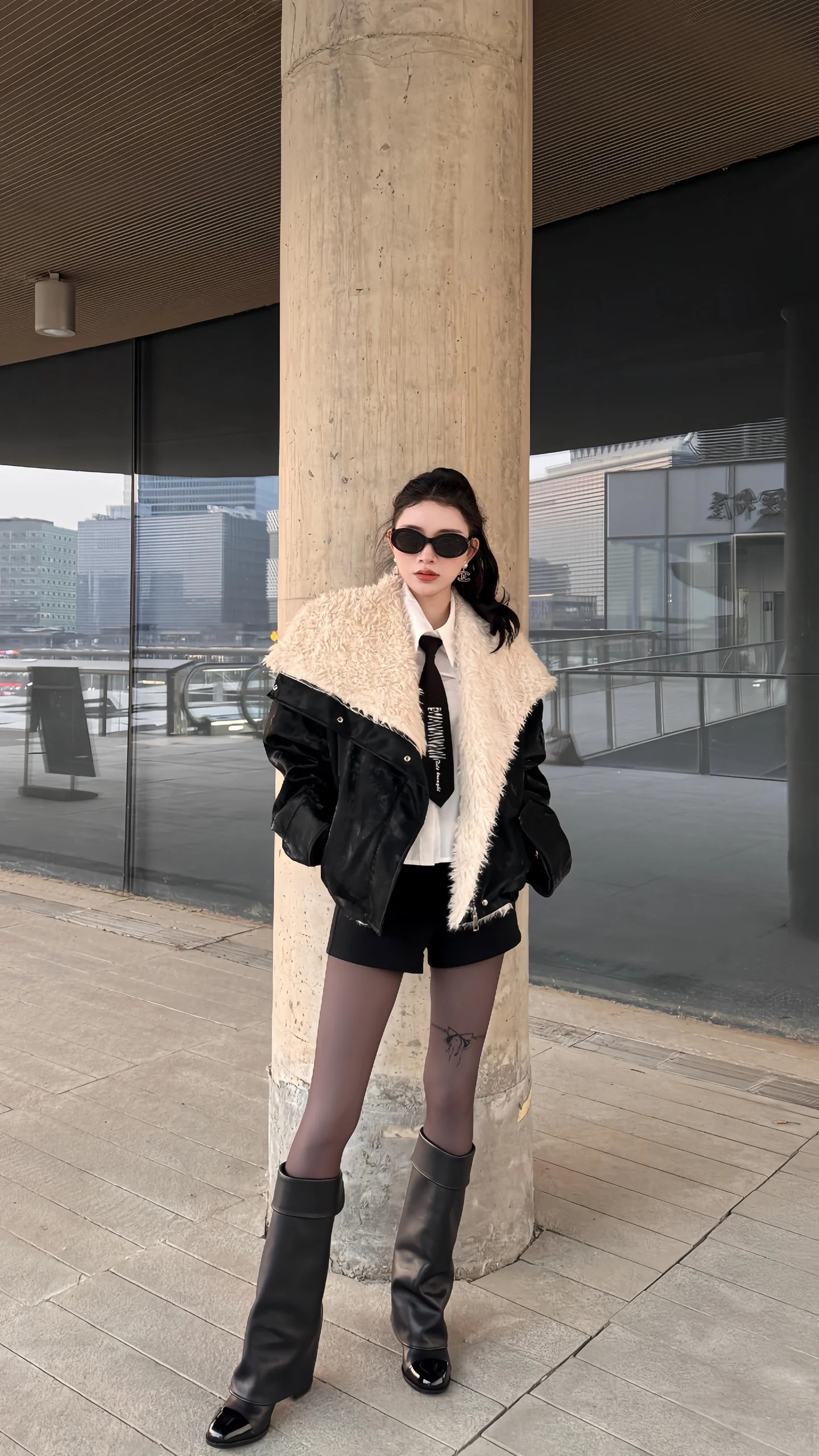 Chan 25fw cuff boots