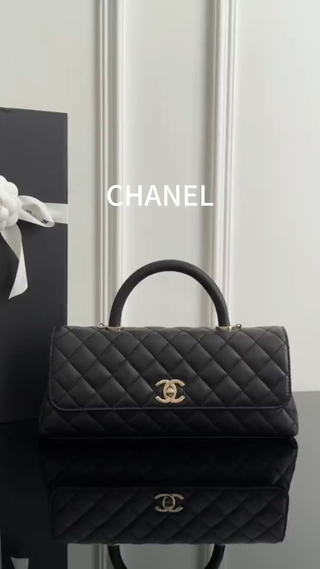 Chan 26P coco handle bag