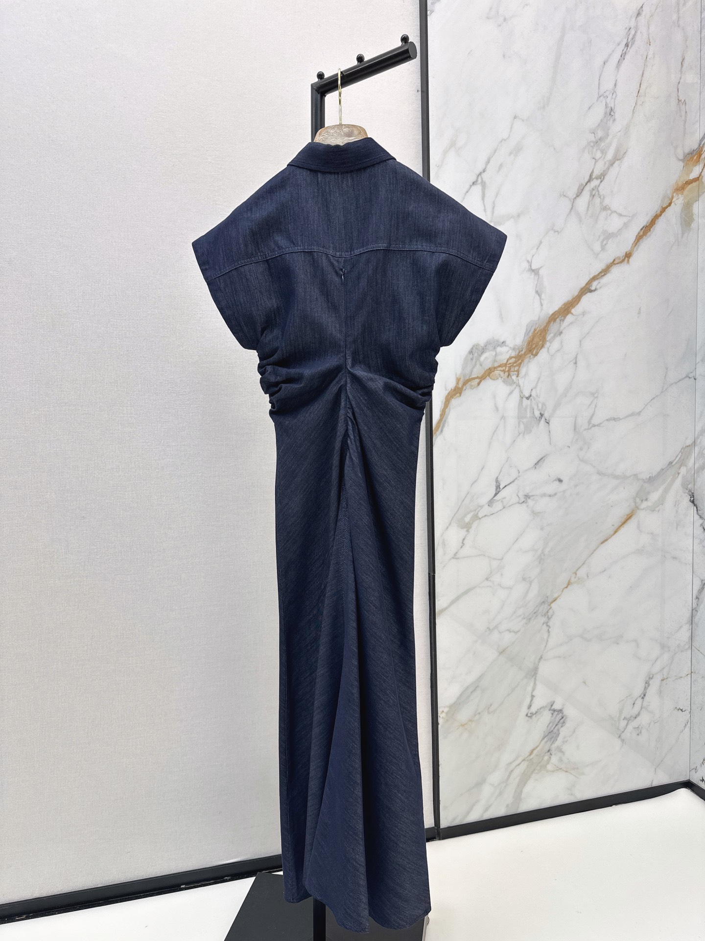 Brun 26ss denim folds dress