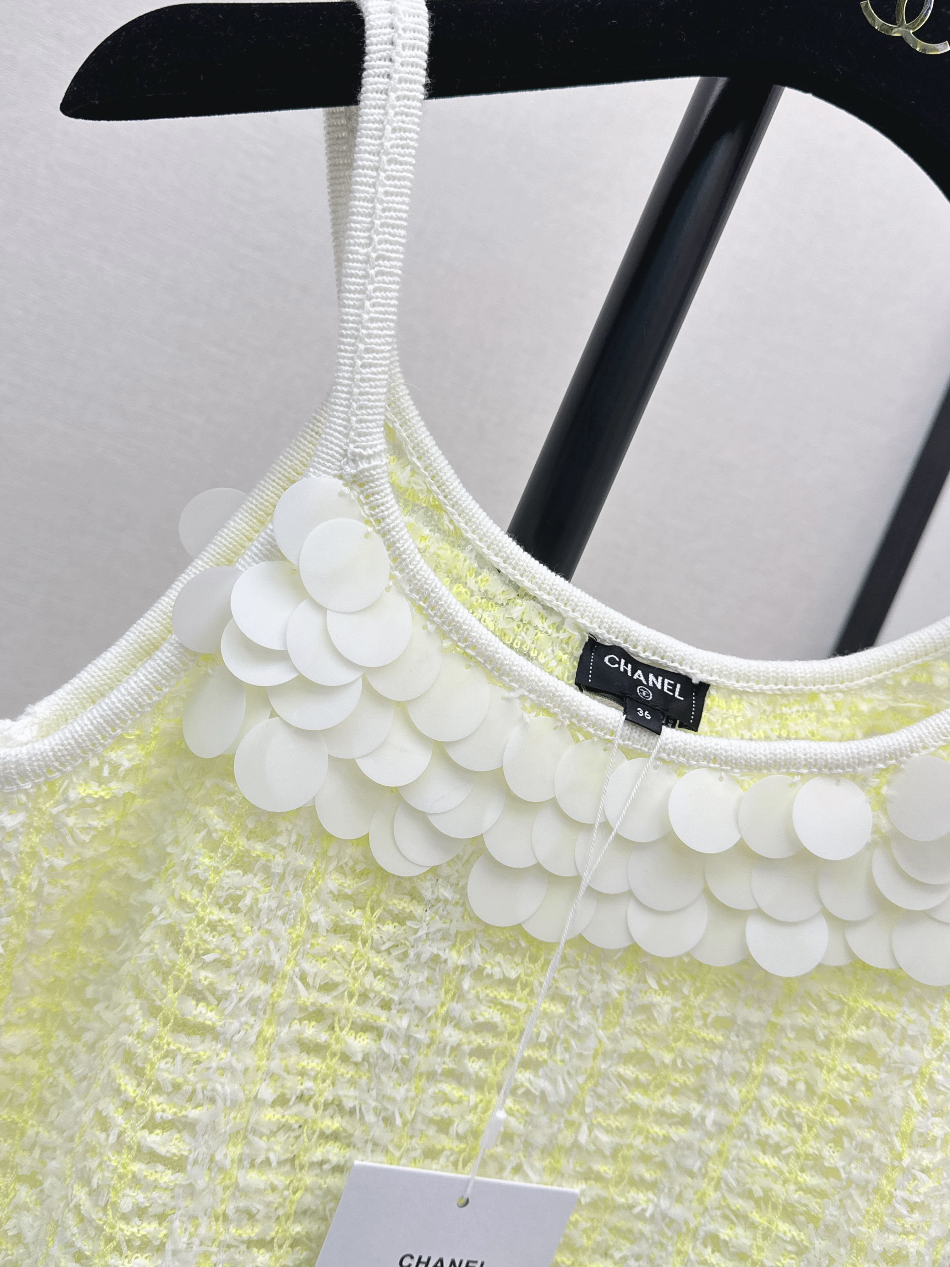 Chan 26ss knit slip dress