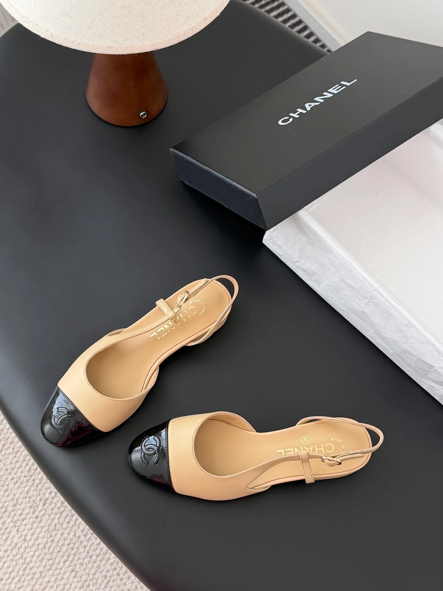 Chan 25fw slingback mary jane shoes
