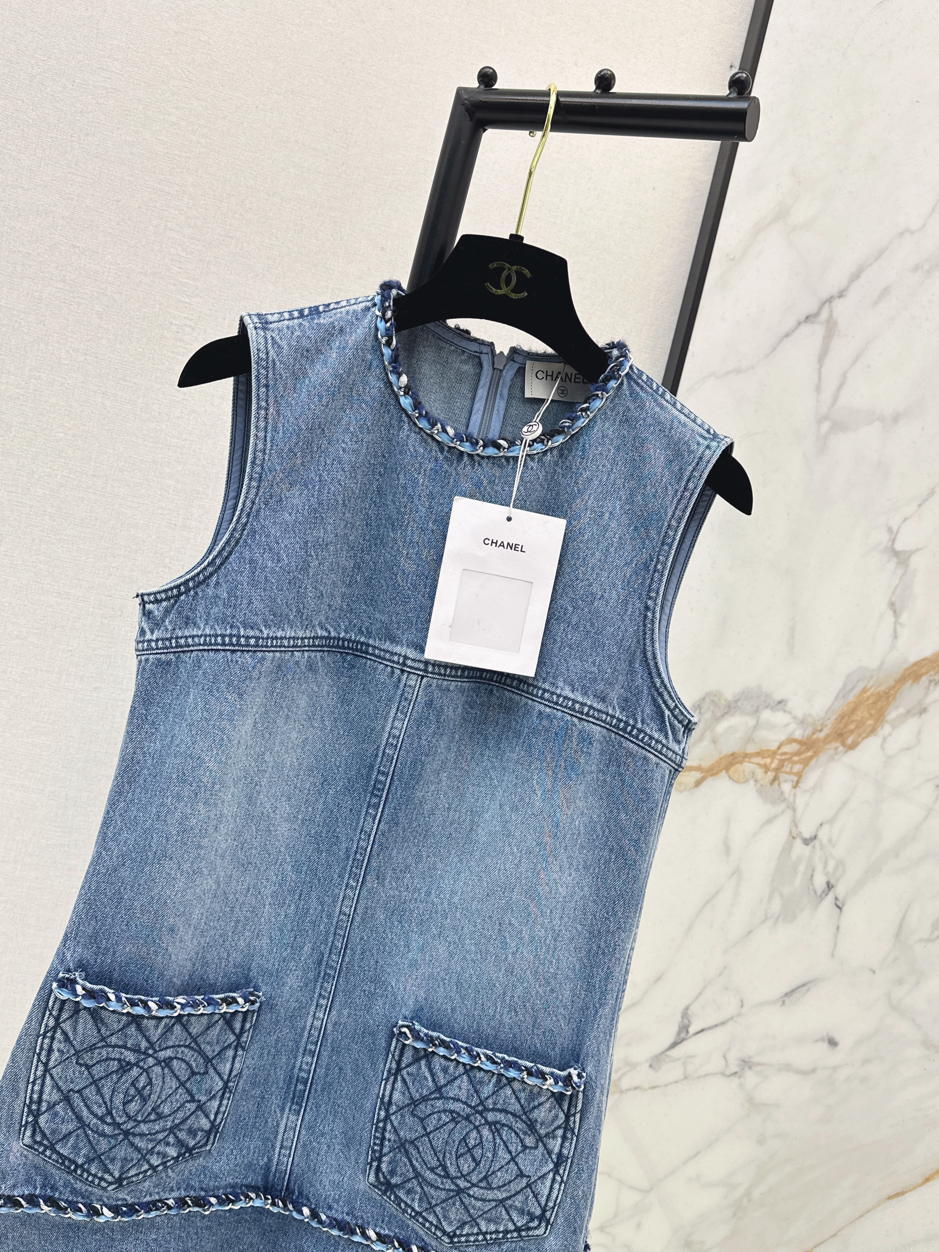 Chan 26ss denim dress