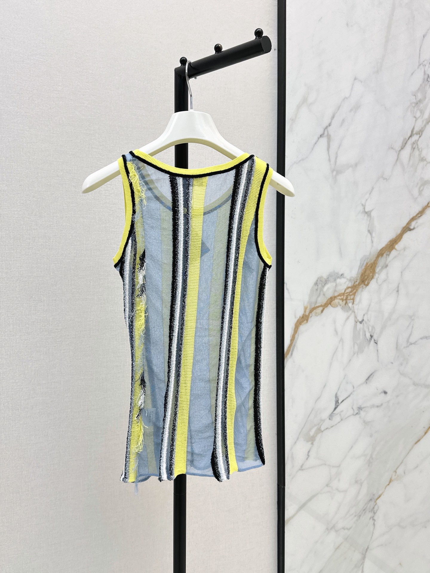 Loe 26ss stripe knit vest