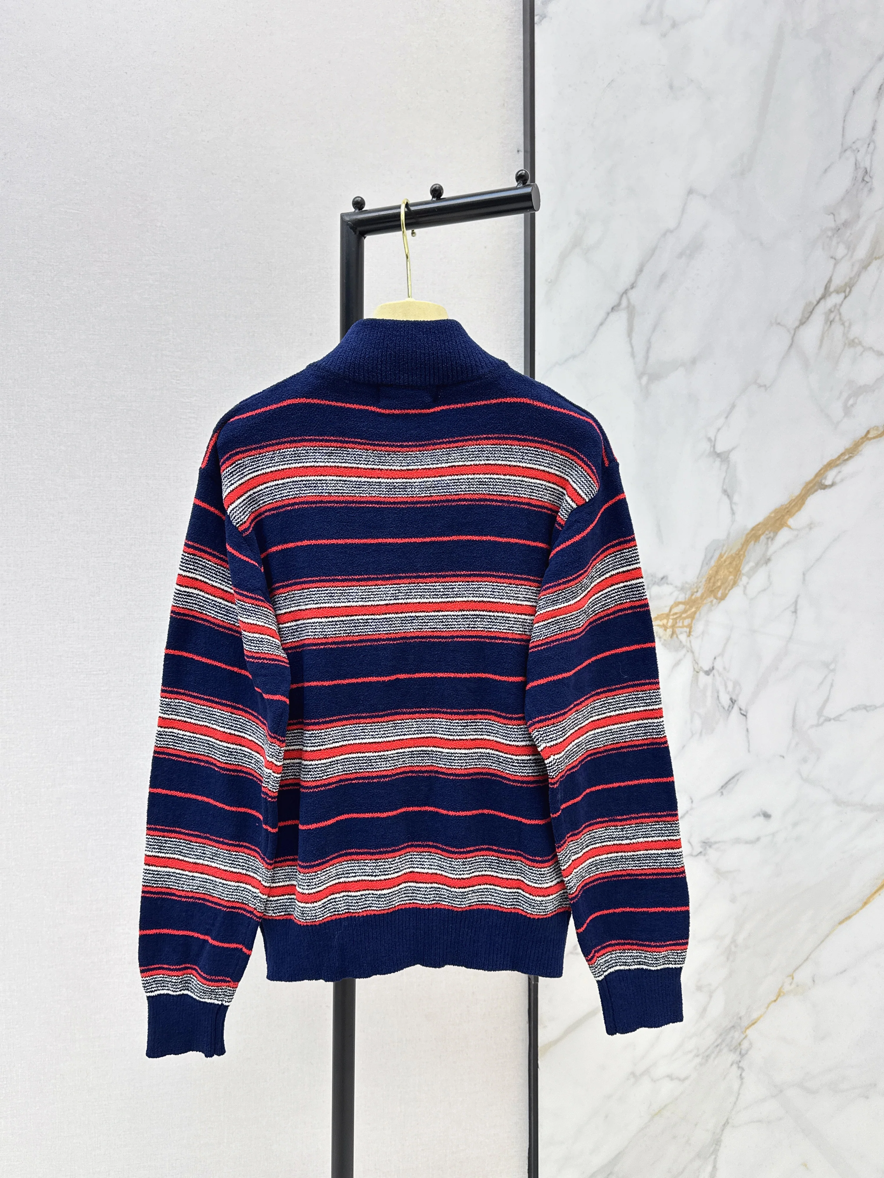 Miu 26ss stripe knitted sweater