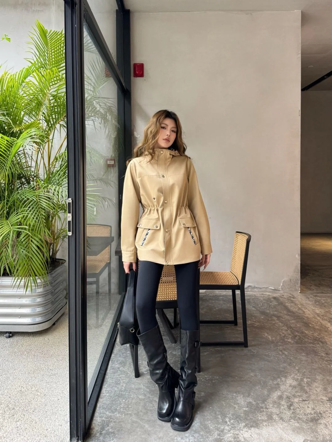 CD 25fw hooded trench coats