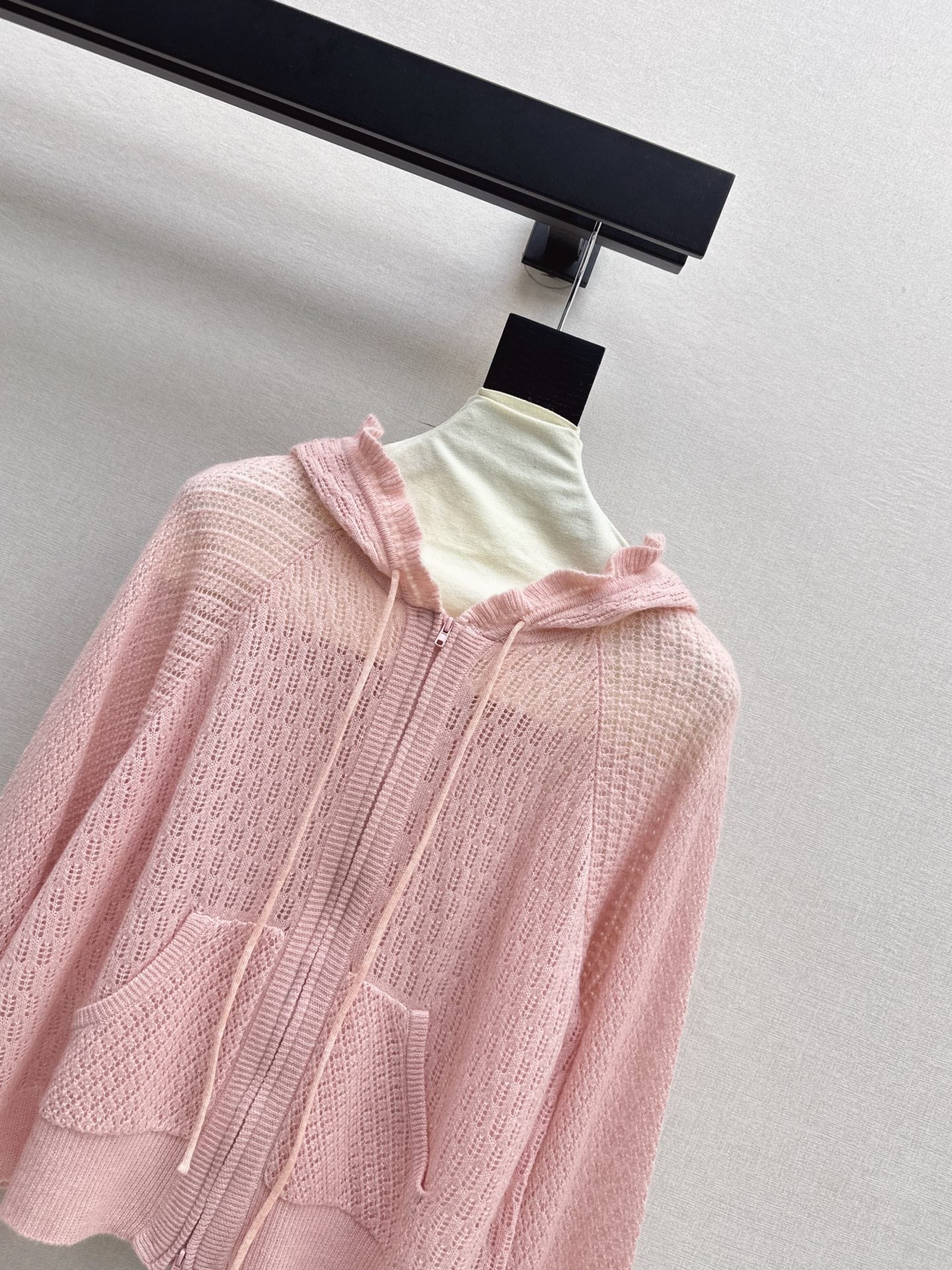 CD 25fw hooded knit cardigan