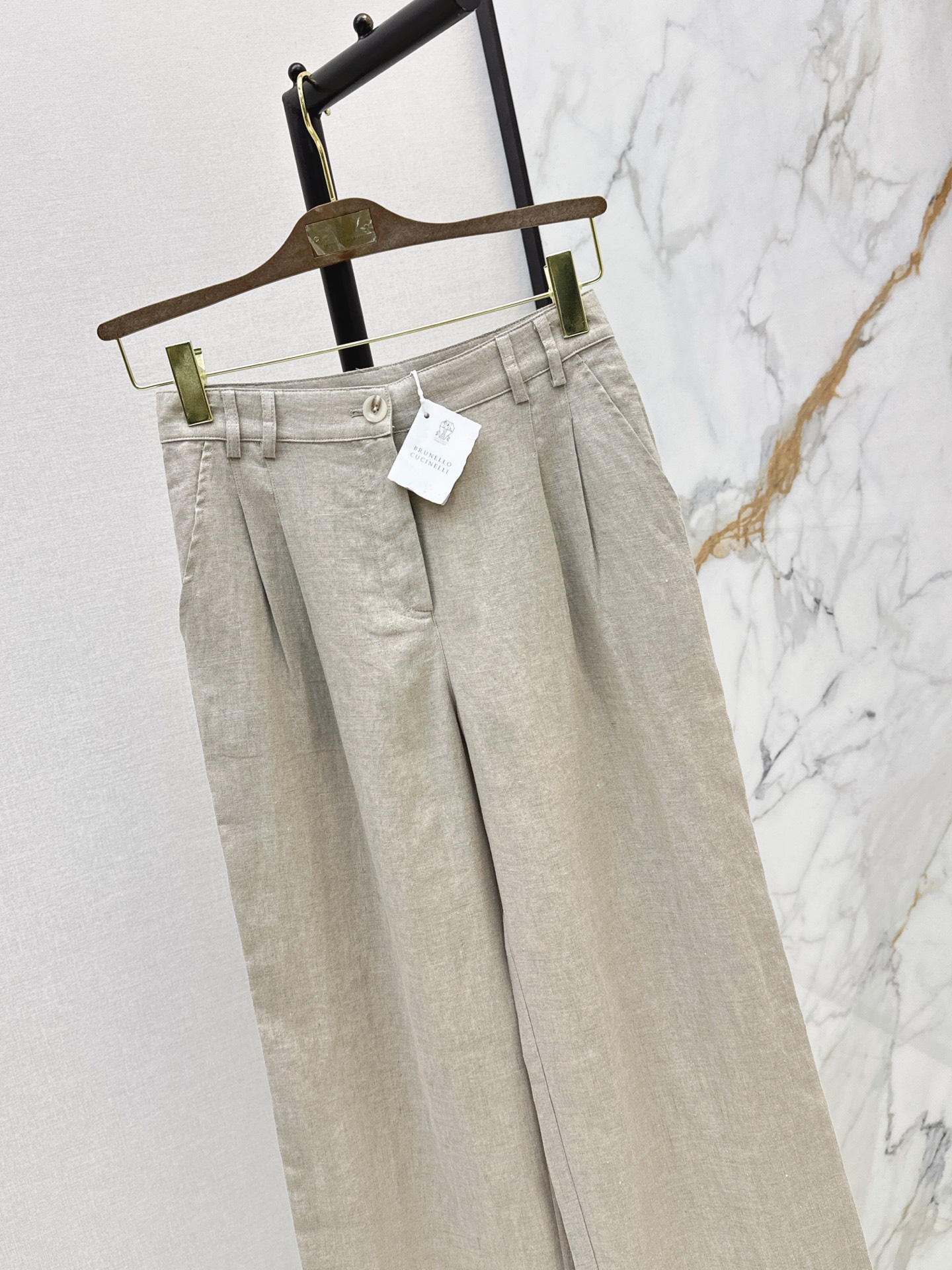 Brun 26ss straight-leg pants