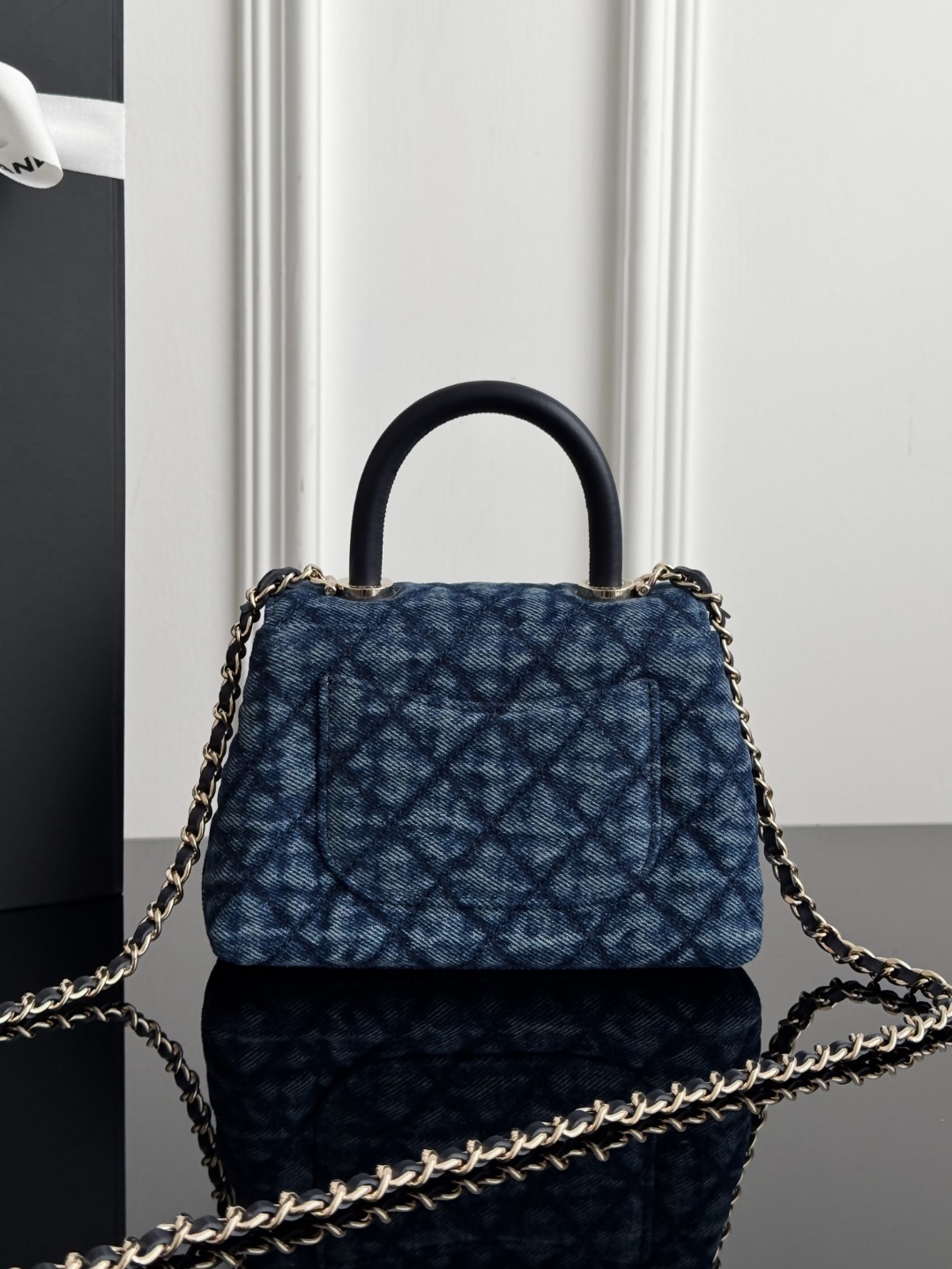 Chan 26P denim mini coco handle