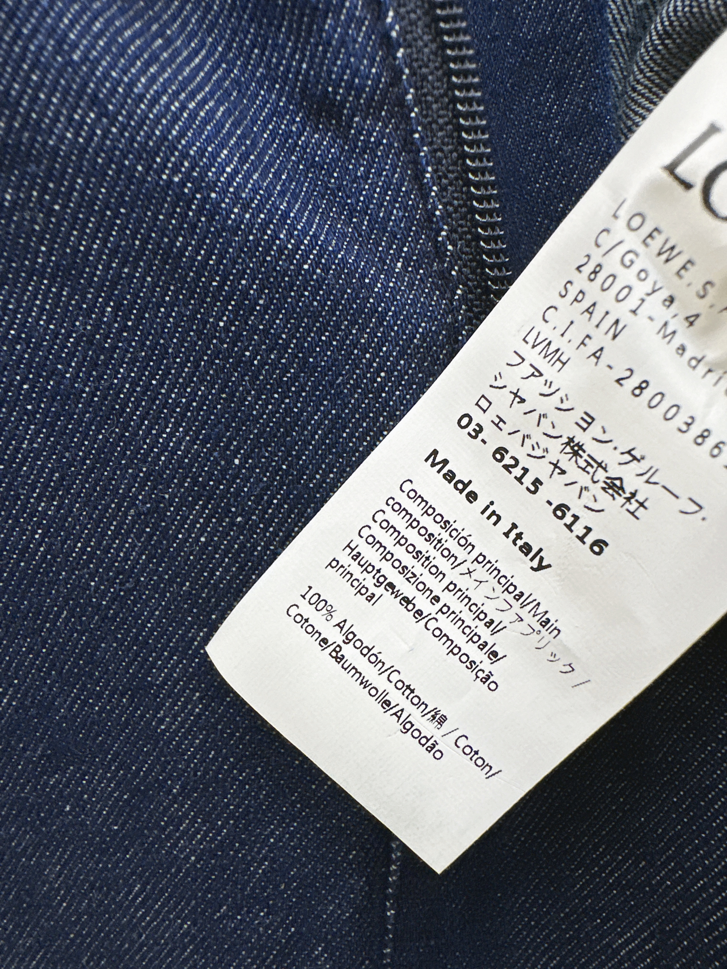 Loe 26ss High-Waisted A-Line Denim Skirt