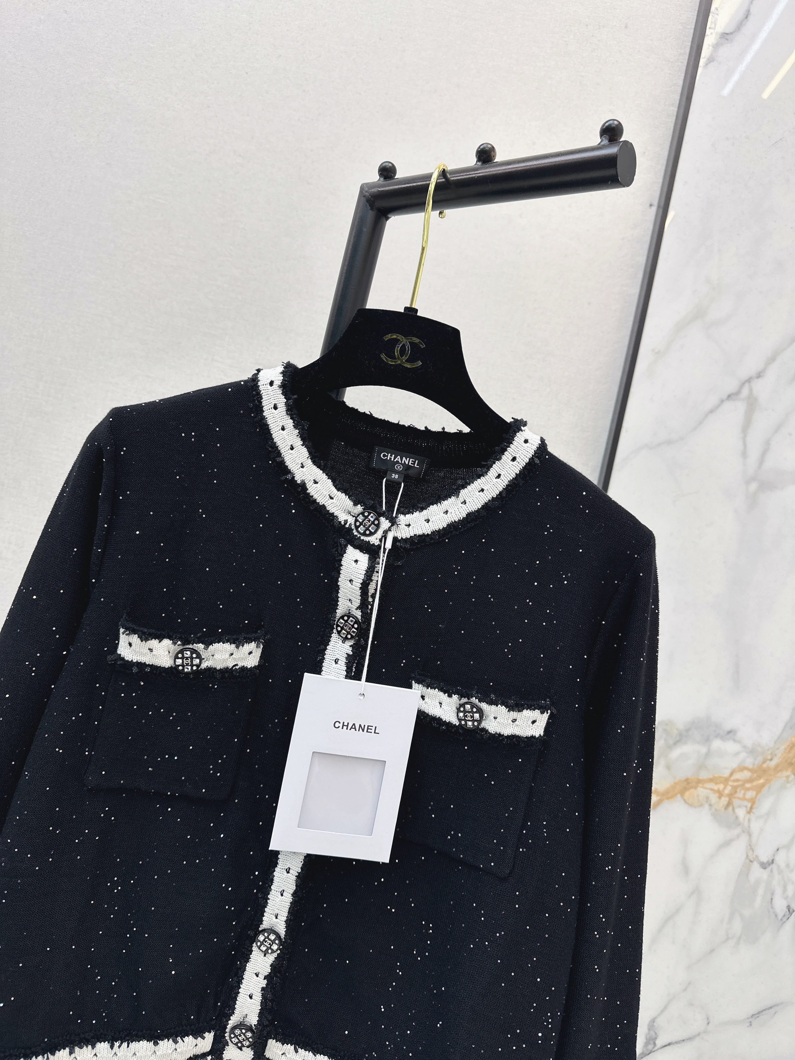 Chan 26ss sequin cardigan