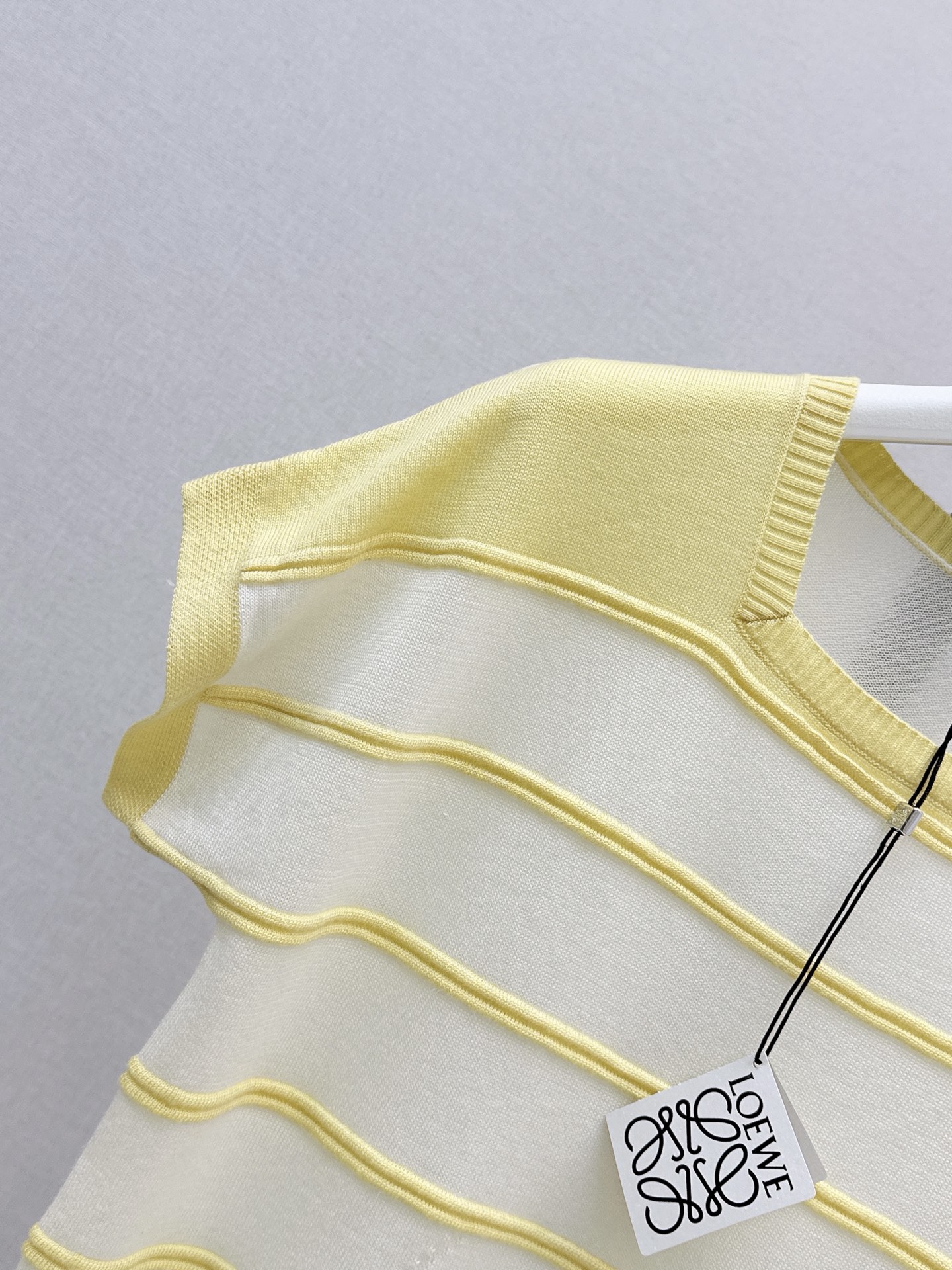 Loe 26ss stripe knit sweater