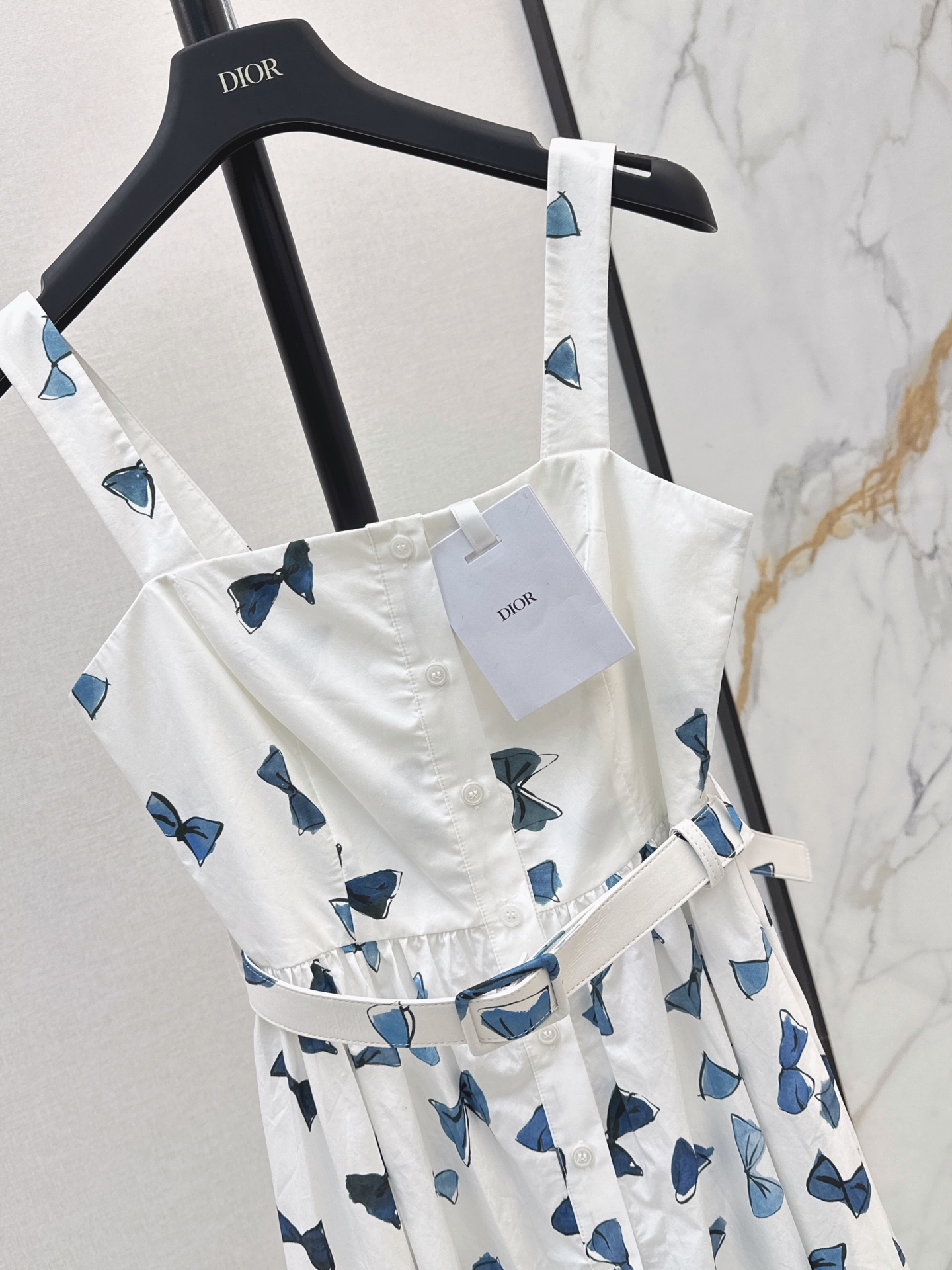 CD 26ss bow print silp dress