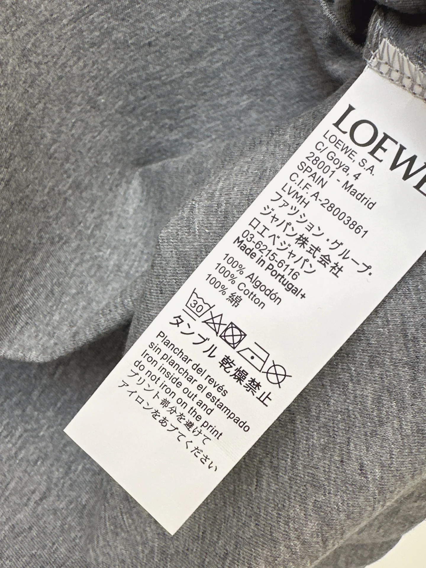 Loe 26ss print t-shirt