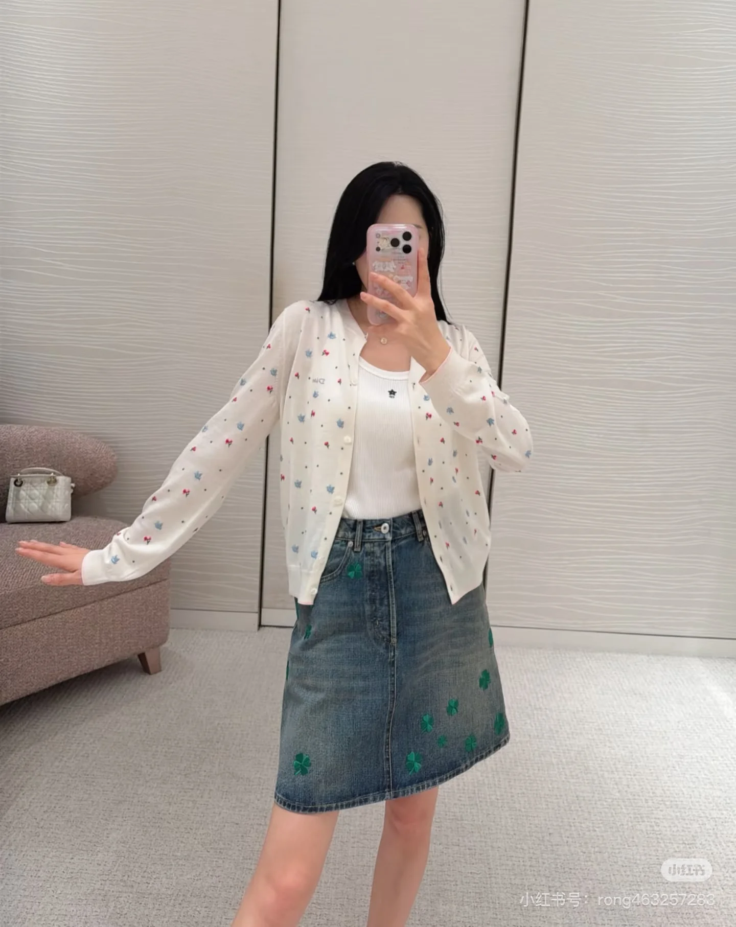 CD 26ss  embroidery cardigan