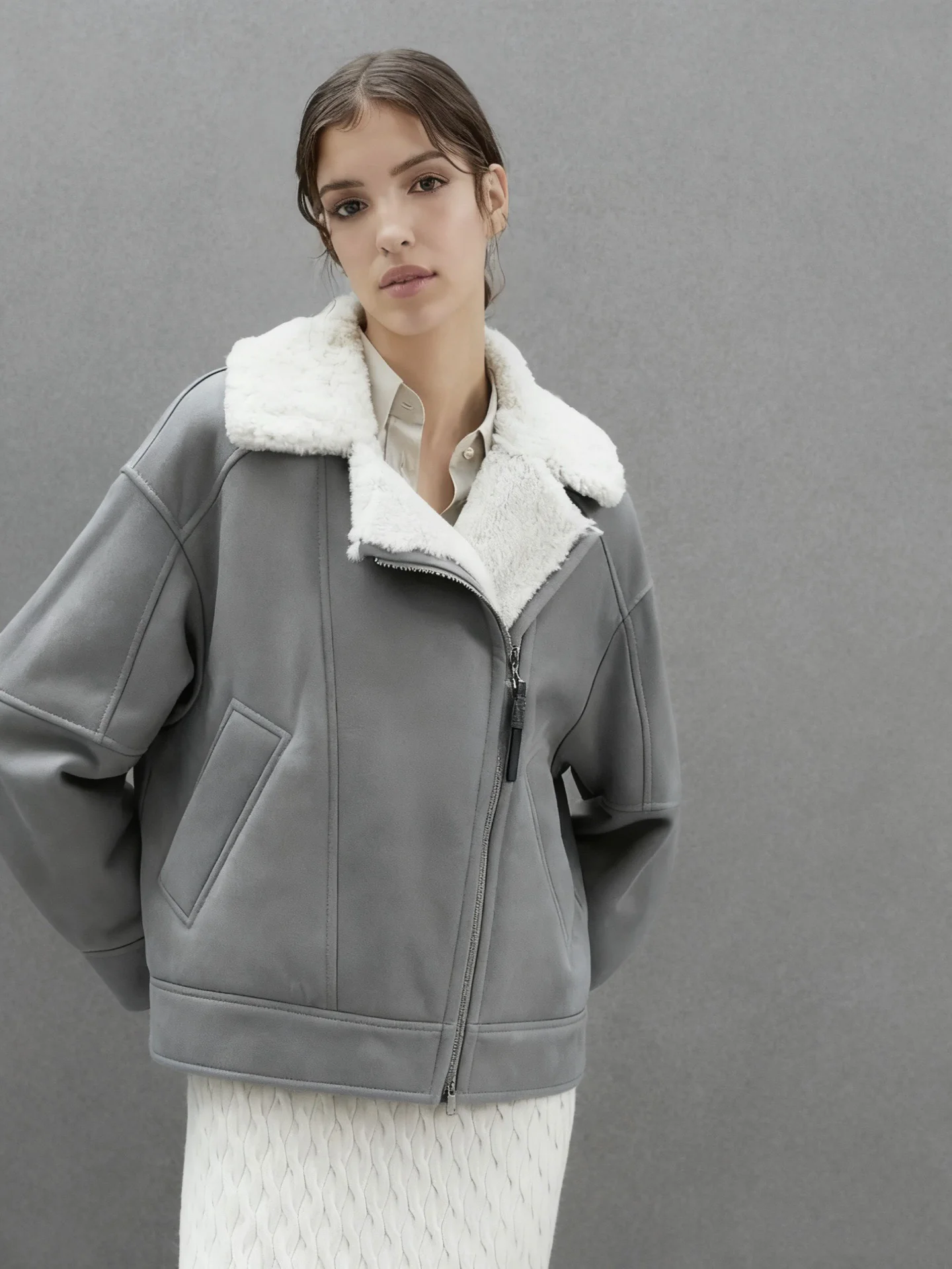 Brun 26ss fur jacket