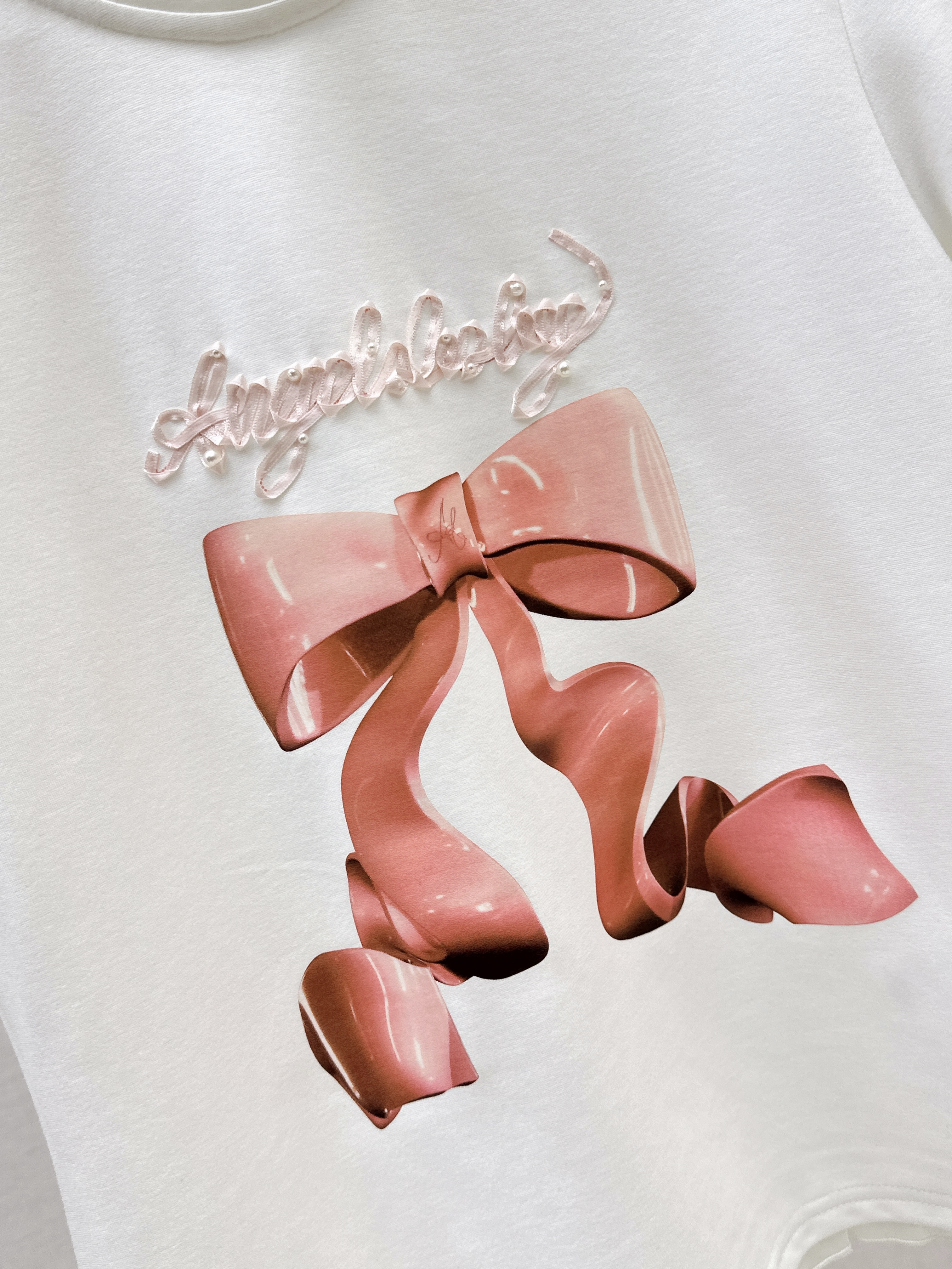 26SS Bow Graphic T-Shirt
