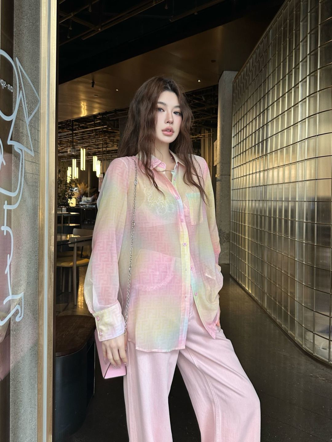 Fen 26ss print shirt