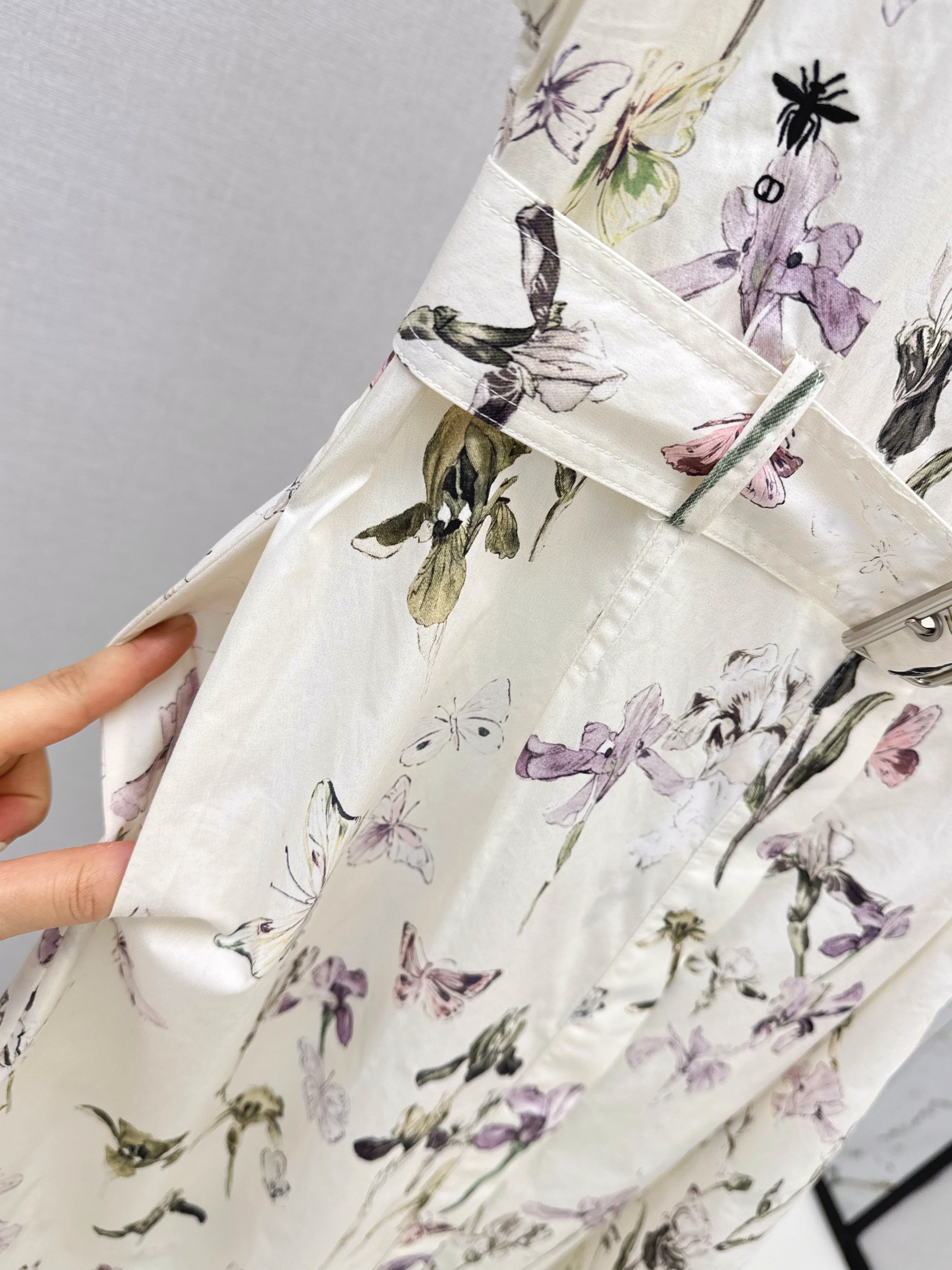 CD 26ss floral print shirt dress