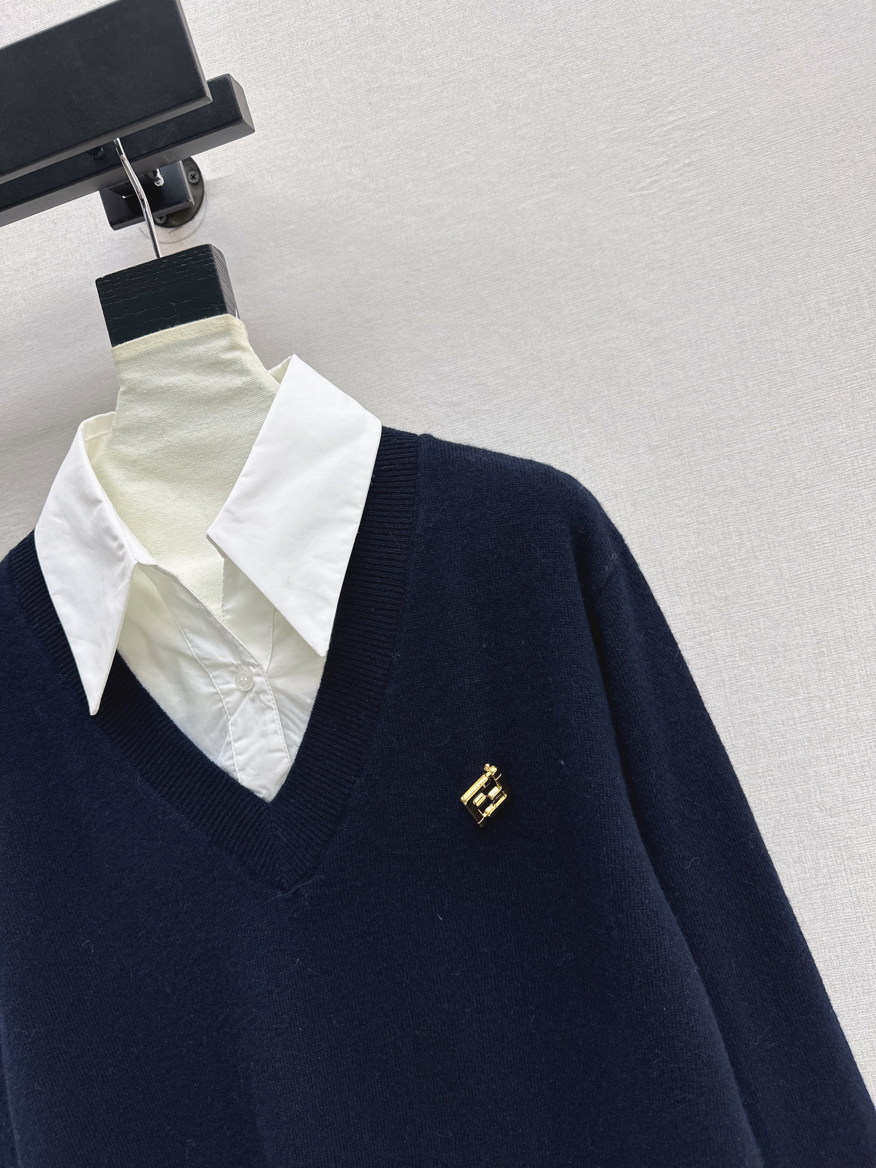 Fend 26ss 2in1 knit shirts