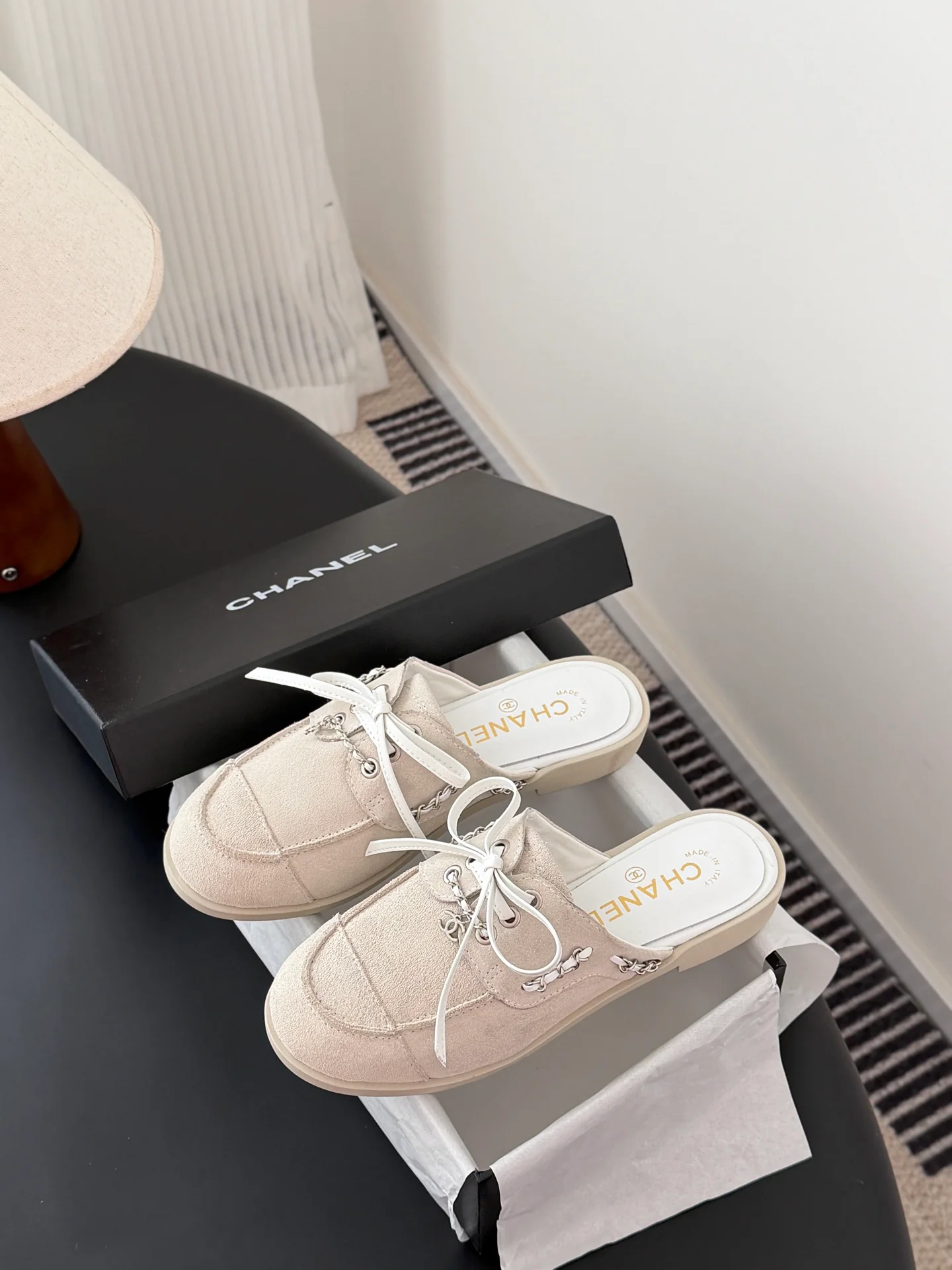 Chan 26ss slip-on shoes